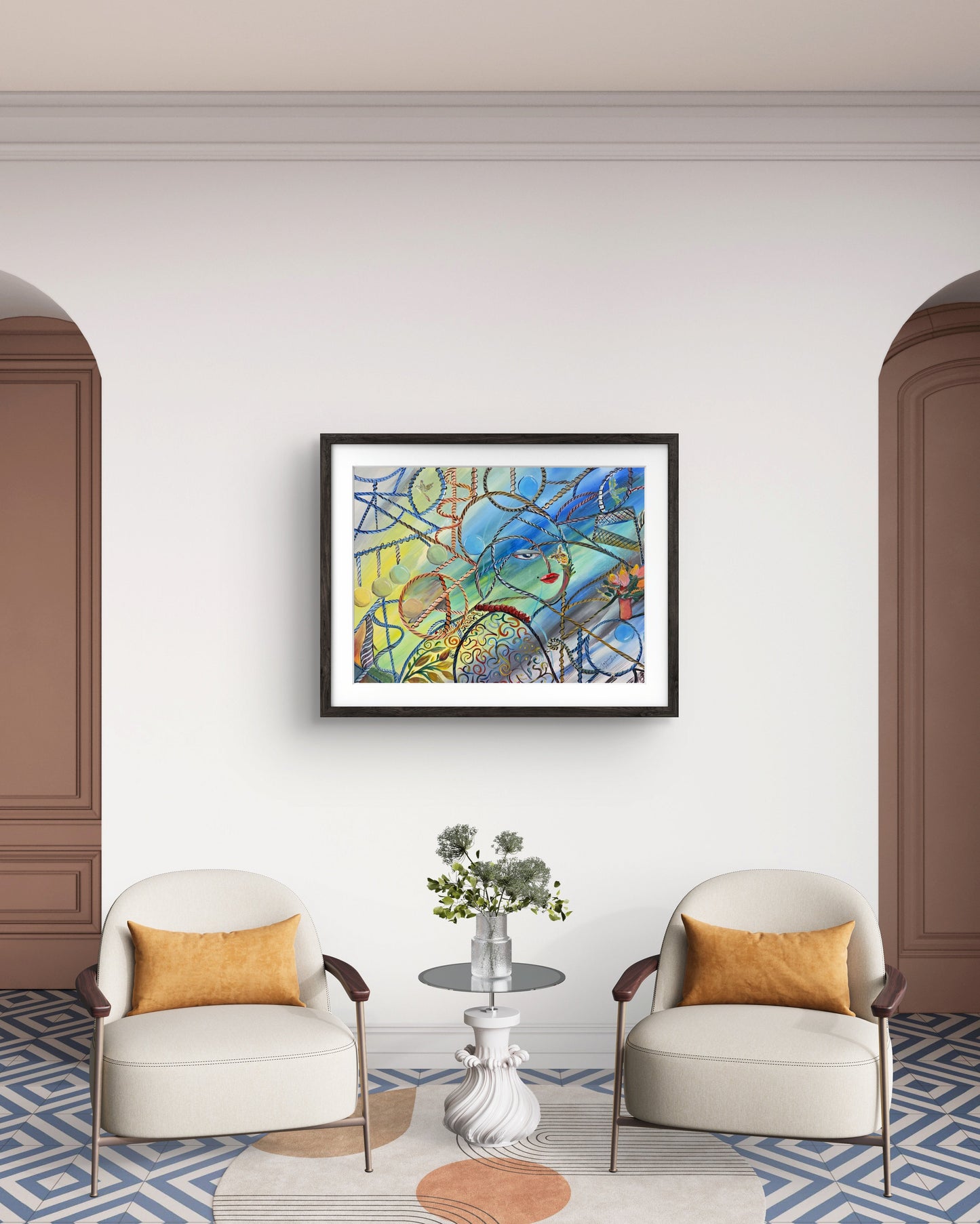 Life’s Pendulum – Original Acrylic Painting by Jasmina Mendoza - 3