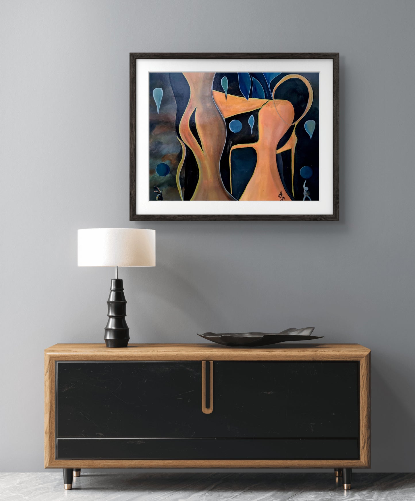 Dancing in the Rain – Original Acrylic Painting by Jasmina Mendoza