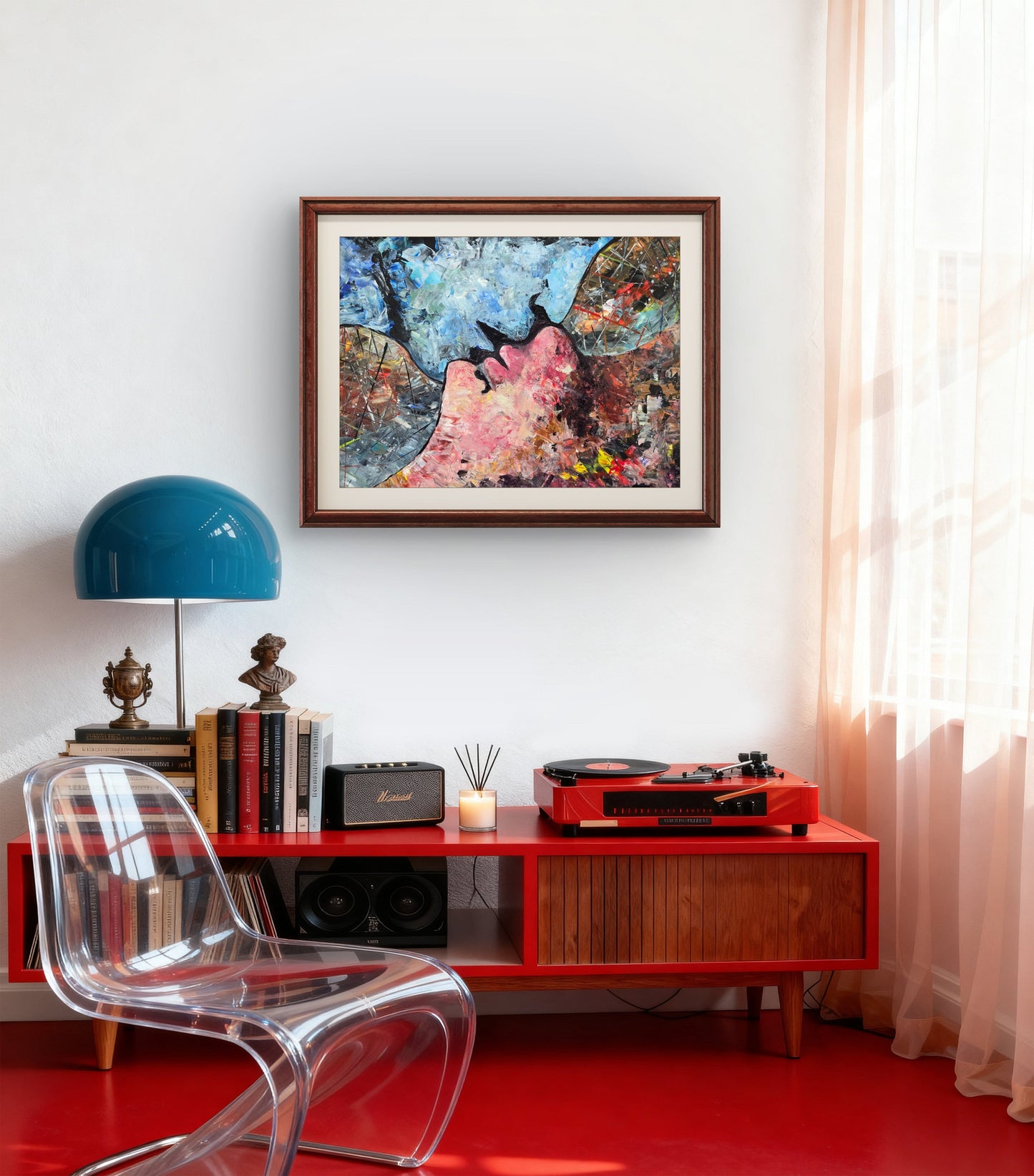 Abstract Love – Original Acrylic Painting by Jasmina Mendoza - 8