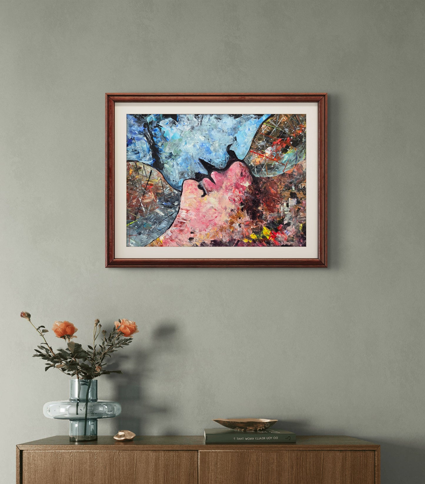 Abstract Love – Original Acrylic Painting by Jasmina Mendoza - 5