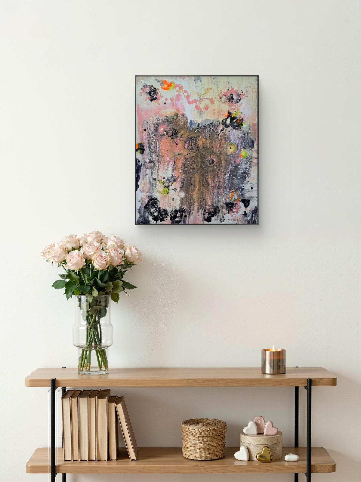 The Living Structure — Original Abstract Pouring Painting
