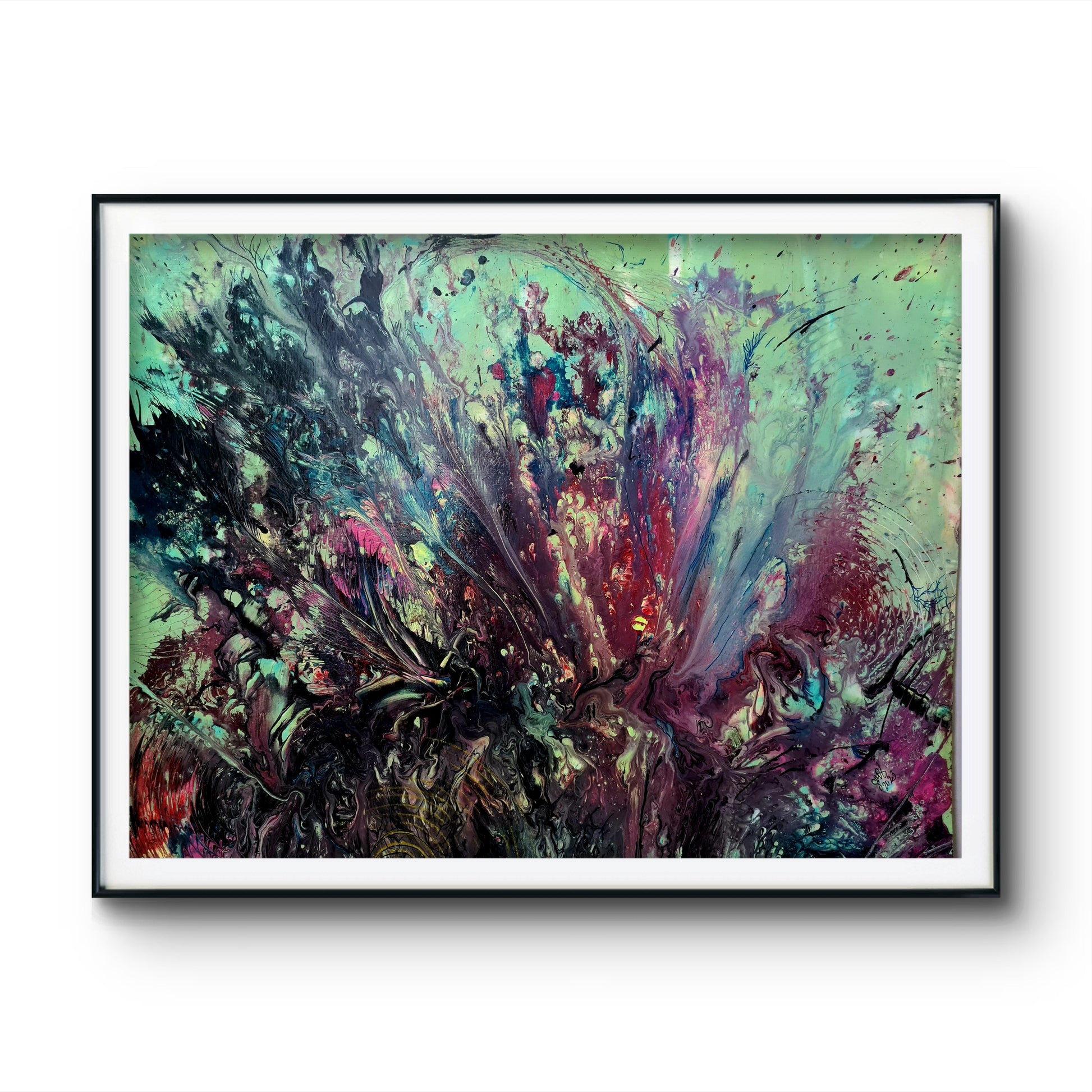 Floral Nebula – Original Painting by Jasmina Mendoza - 0