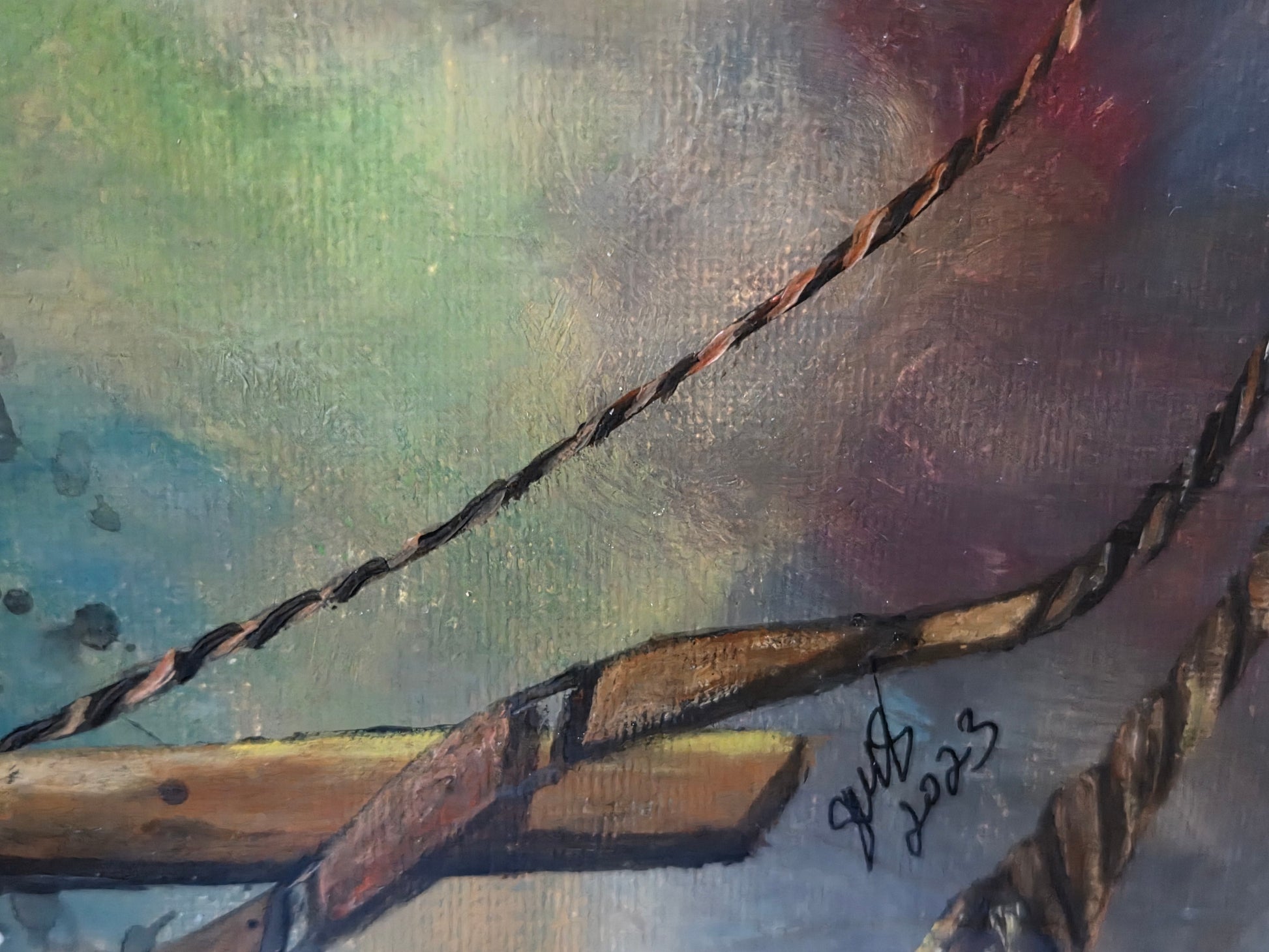 Think Without Limits original acrylic painting by Jasmina Mendoza - 4