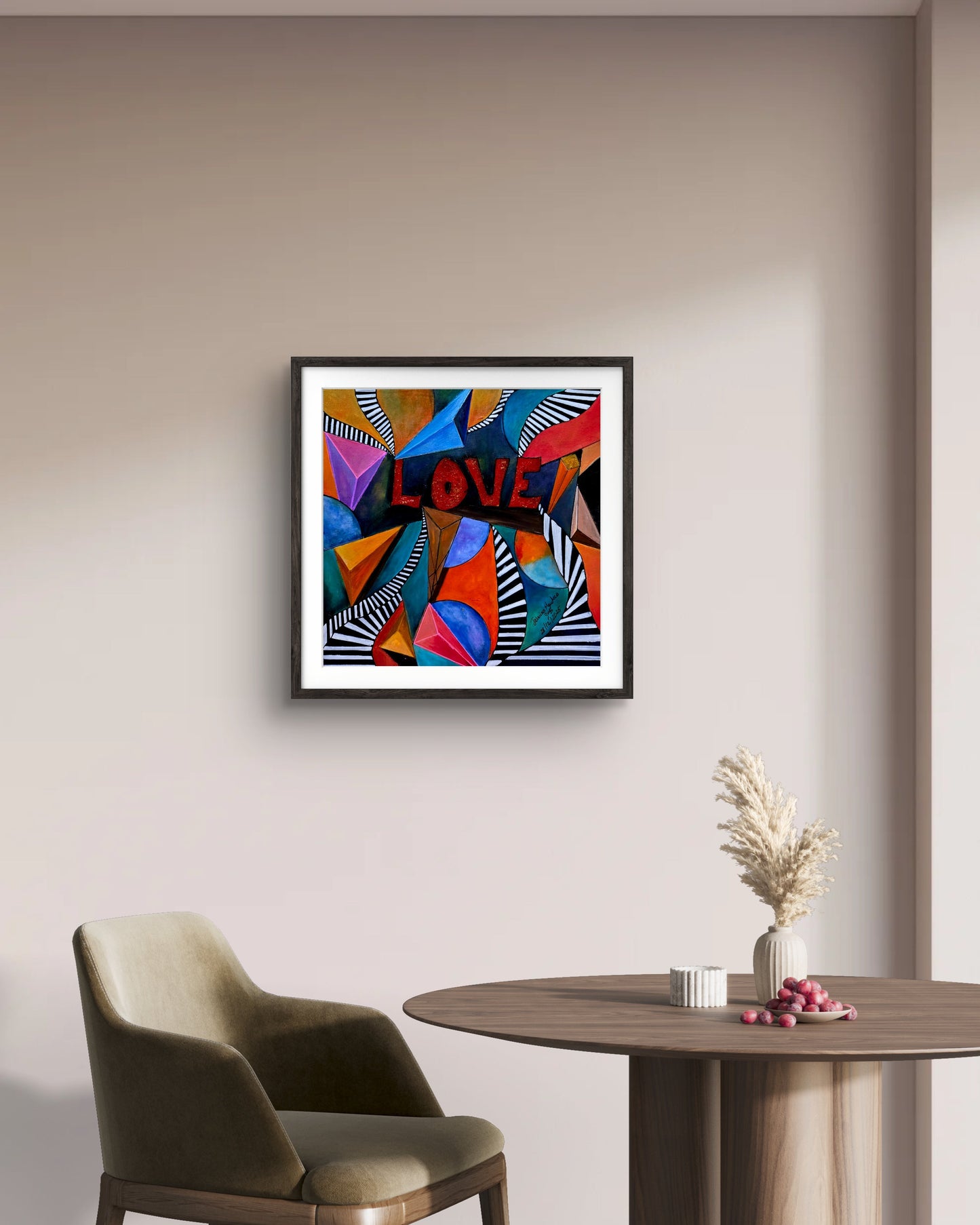 Stairs to Love original painting by Jasmina Mendoza | Art is my Universe