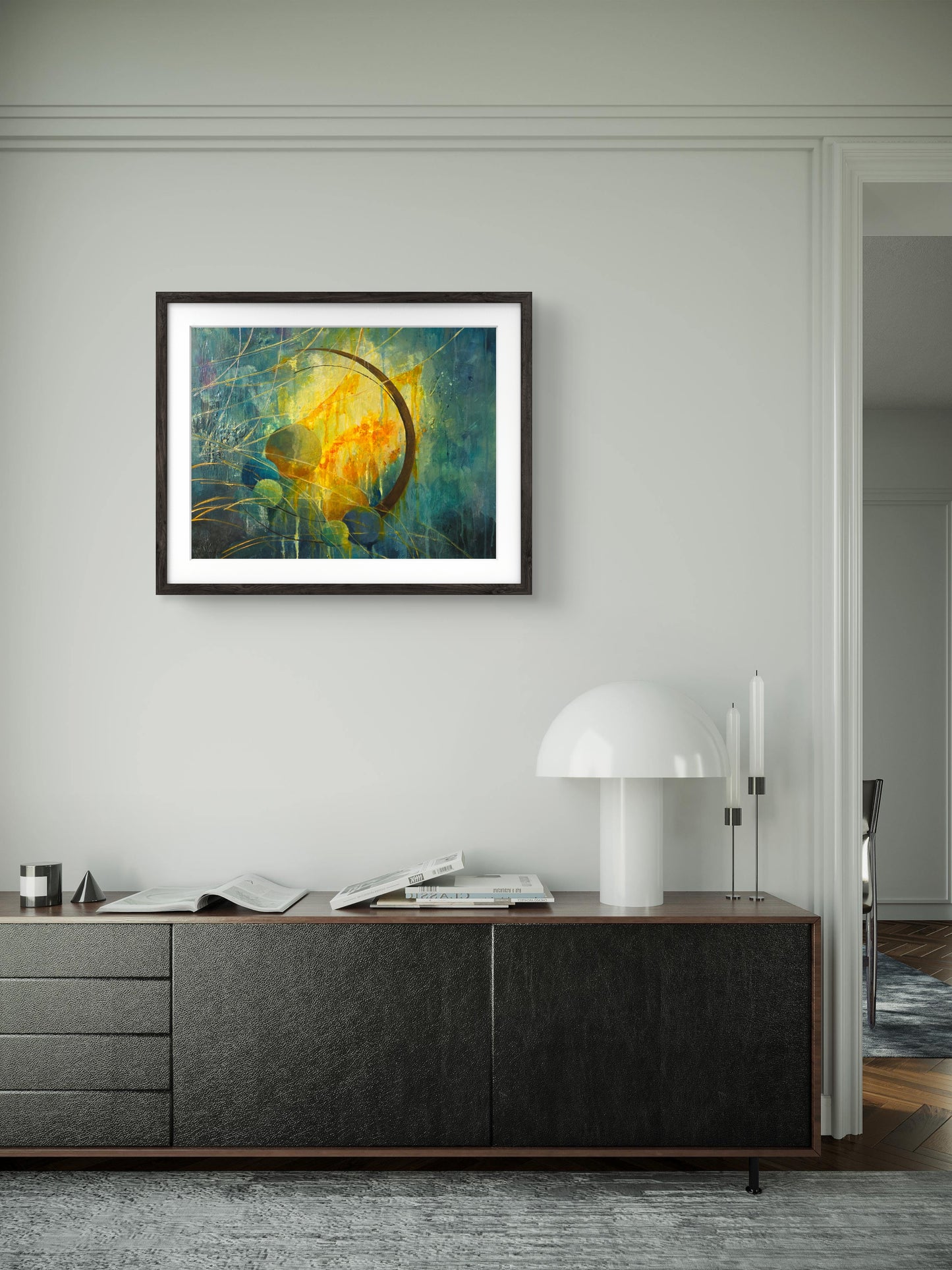 Celestial Flow – Original Abstract Painting by Jasmina Mendoza