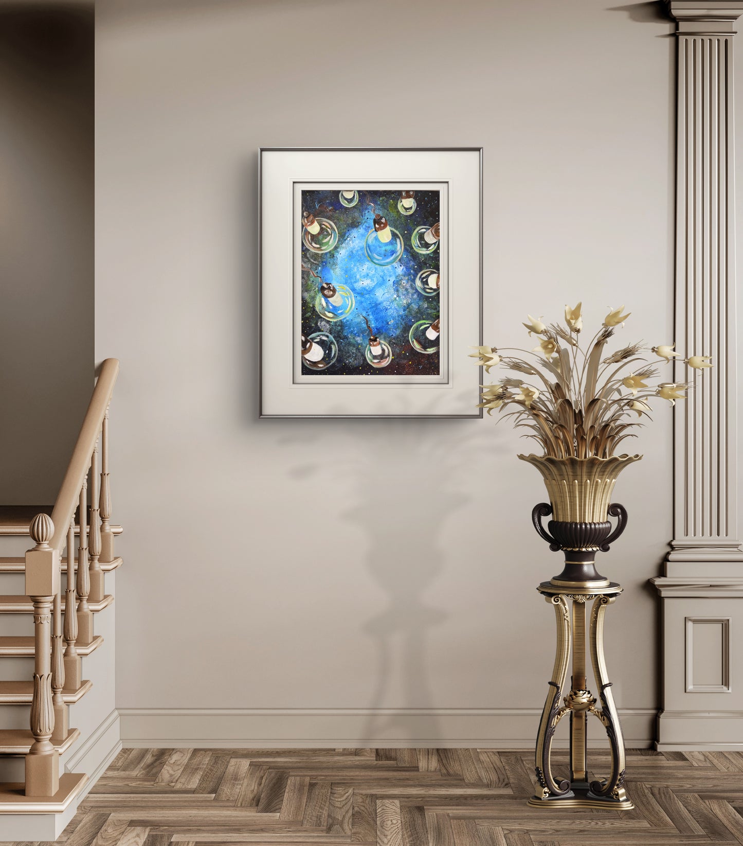 Let the Universe Take Care of Details – Original Acrylic Painting by Jasmina Mendoza