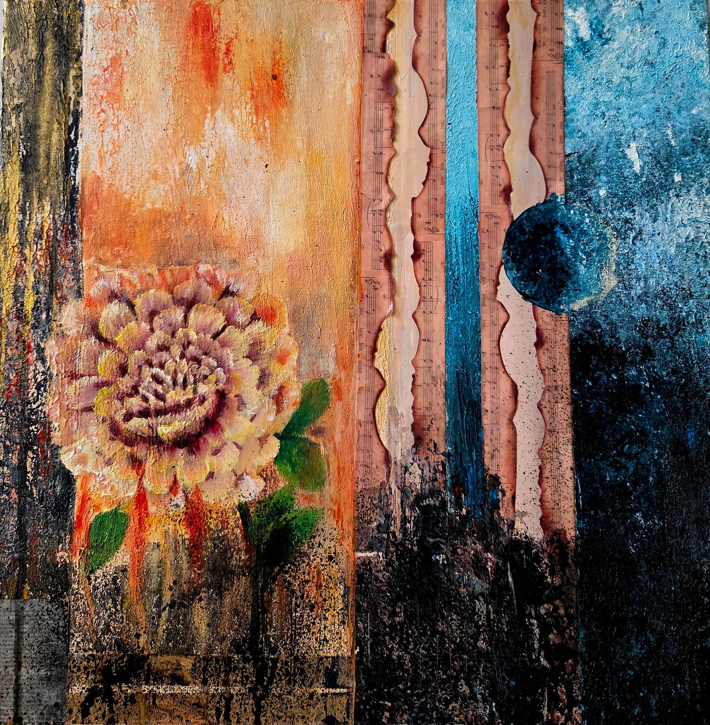 Between Notes - Original Mixed Media Painting