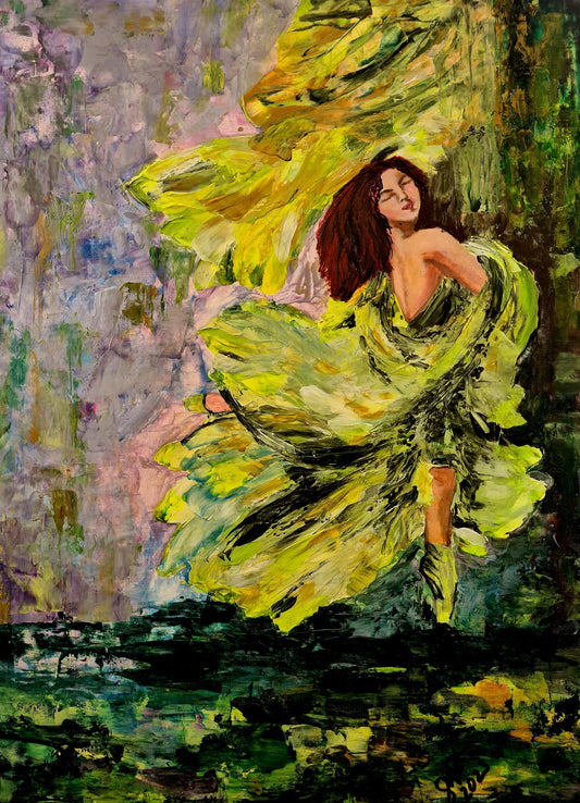 Rebel in Bloom - Original Painting | Art is my Universe