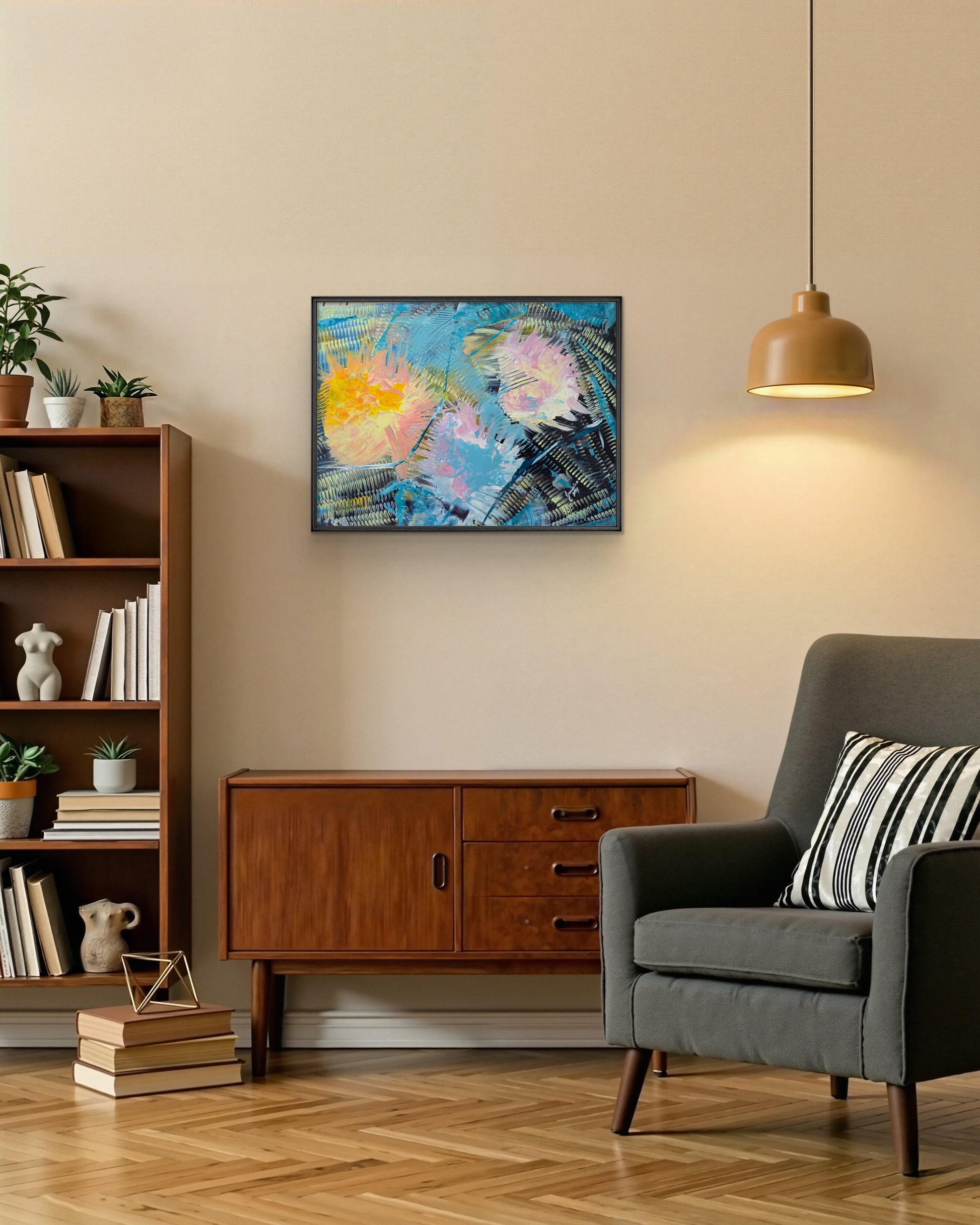 Beyond the Time – Original Acrylic Painting by Jasmina Mendoza - 6