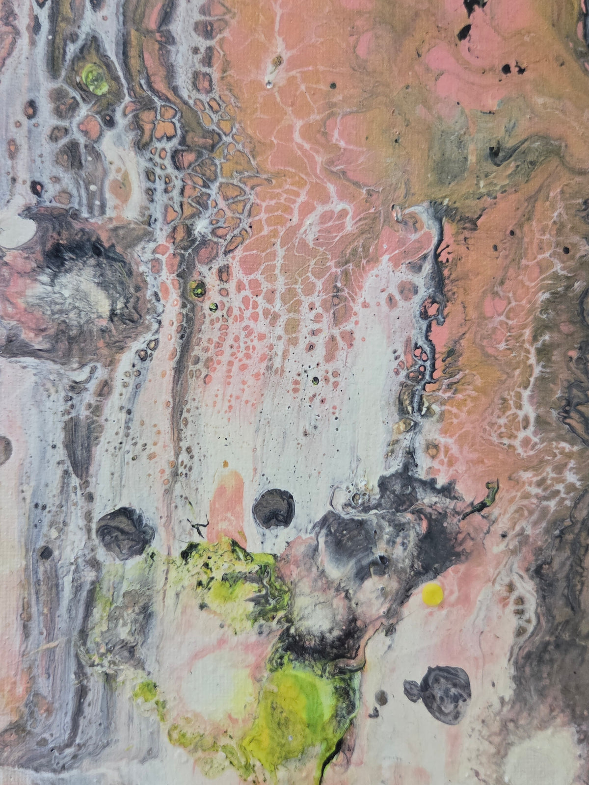 The Living Structure — Original Abstract Pouring Painting