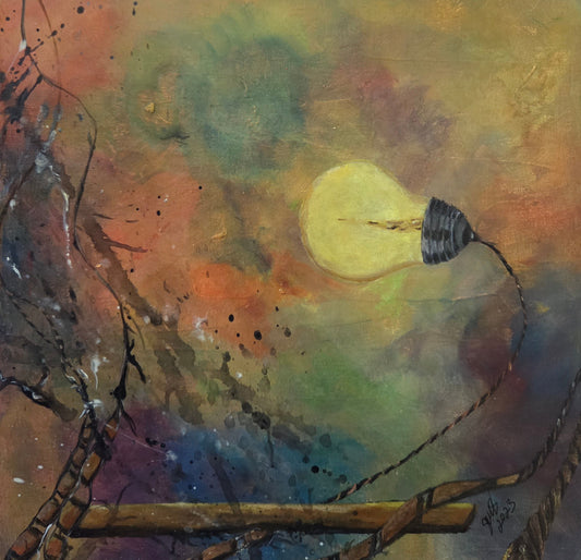 Think Without Limits original acrylic painting by Jasmina Mendoza - 0