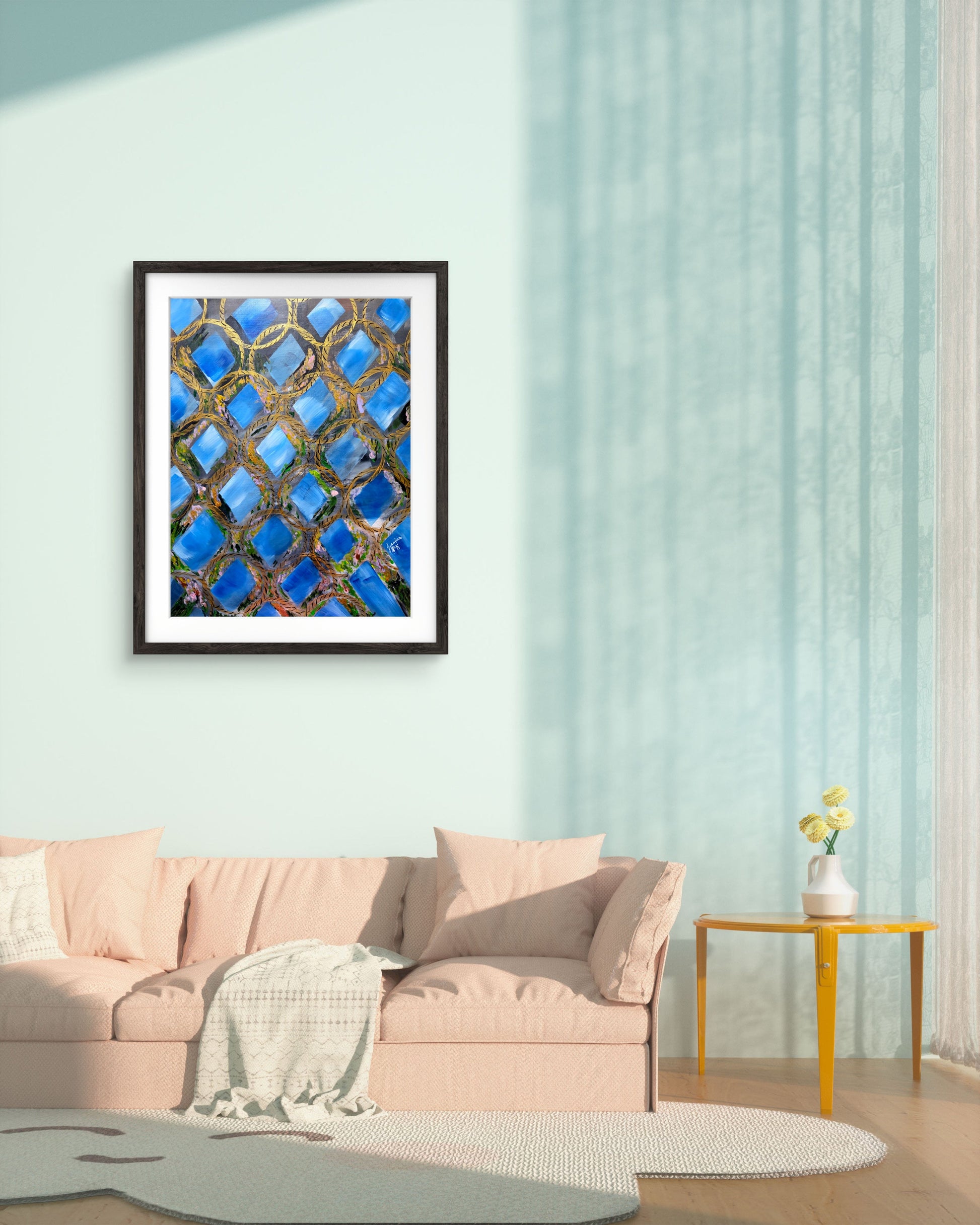 Behind the Fence – Original Painting by Jasmina Mendoza - 5