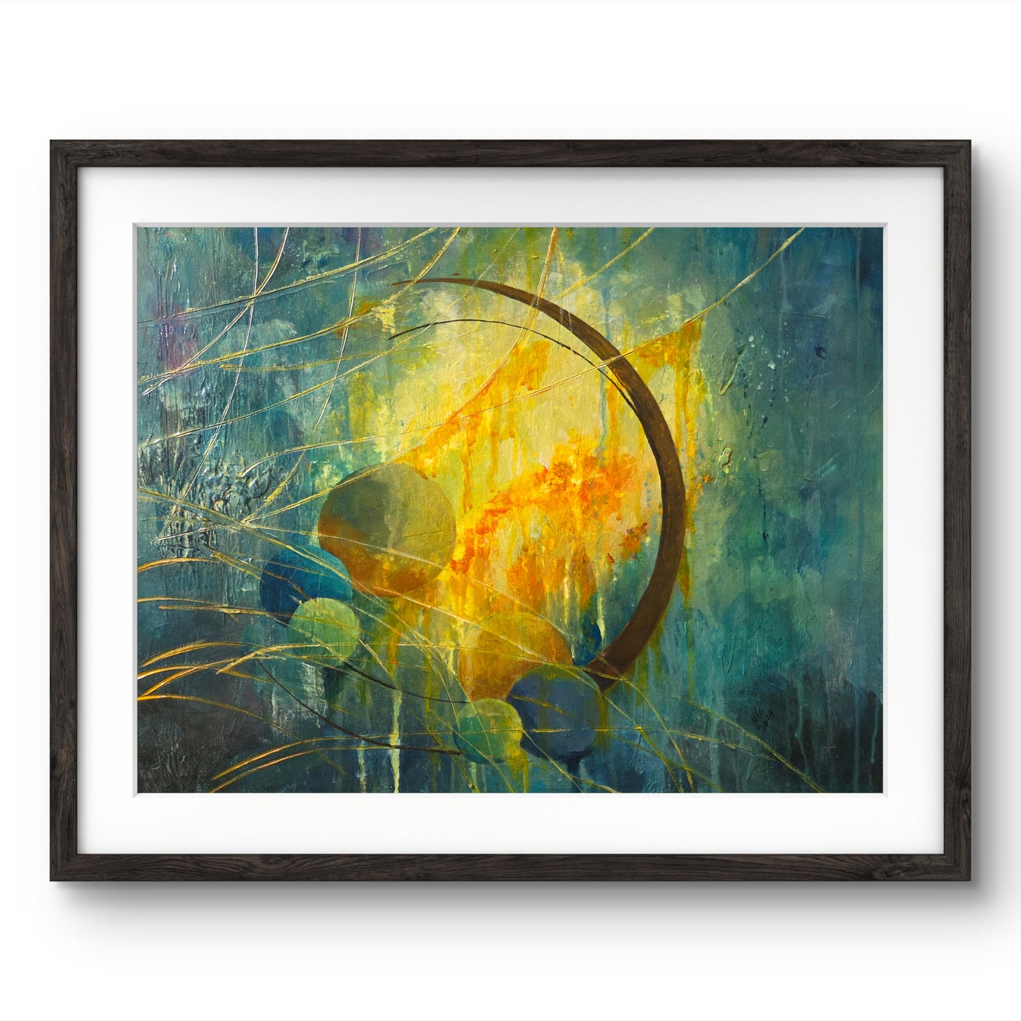 Celestial Flow – Original Abstract Painting by Jasmina Mendoza