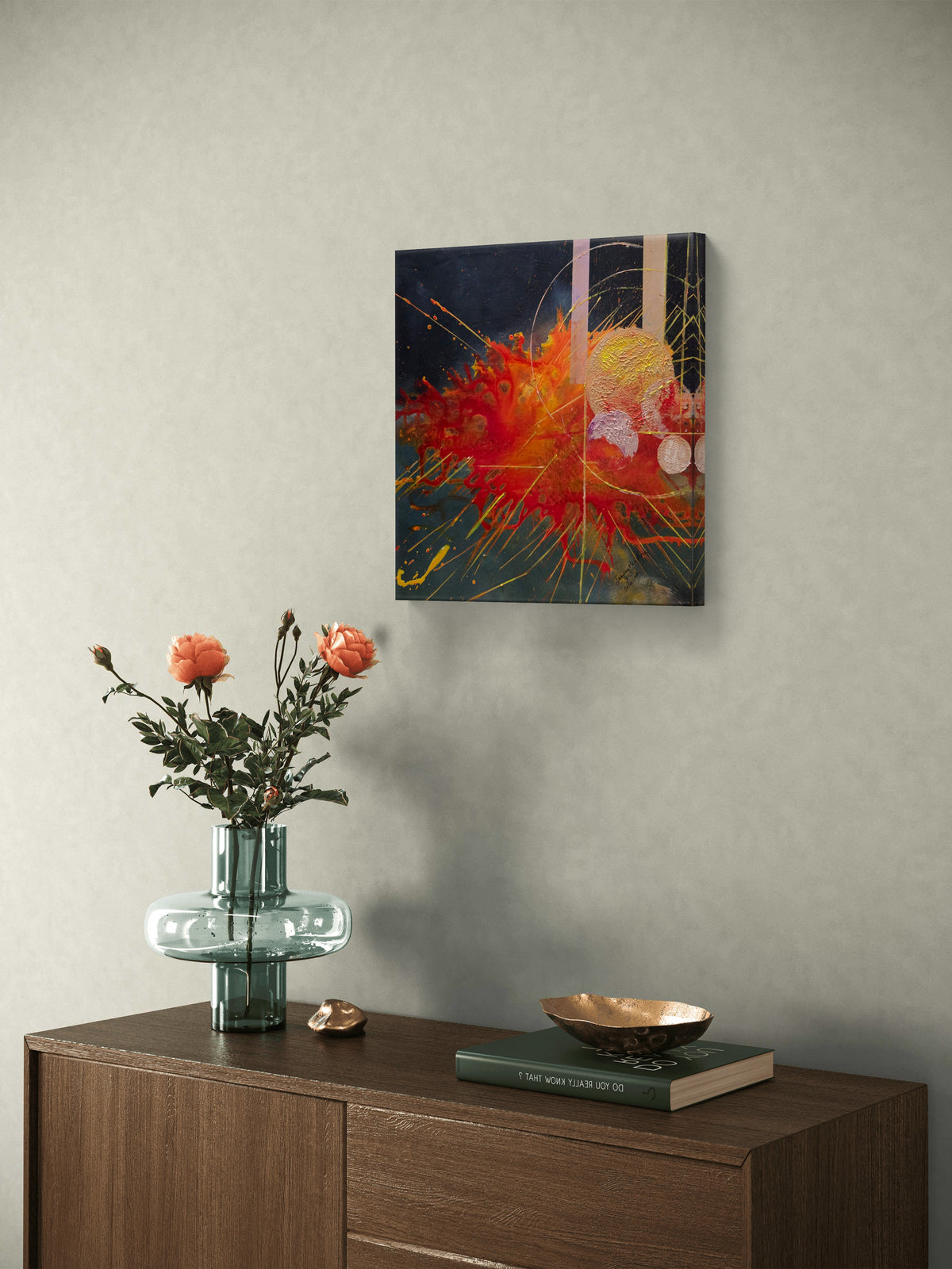 Born from Stars — Original Mixed Media Abstract Painting by Jasmina Mendoza