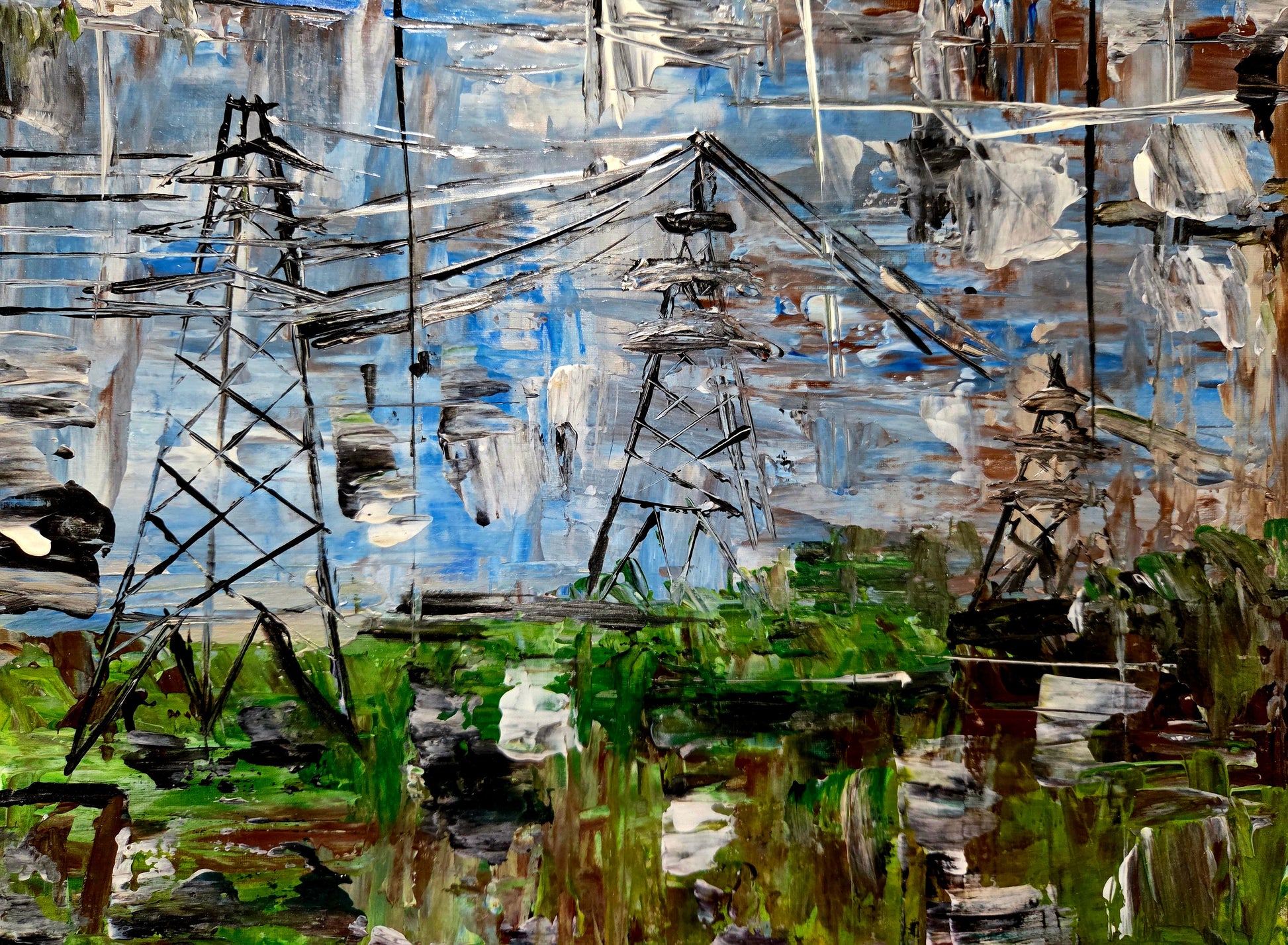 Foggy Days – Original Acrylic Painting by Jasmina Mendoza - 0