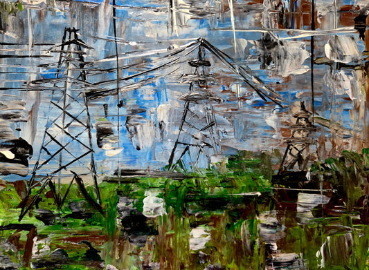 Foggy Days – Original Acrylic Painting by Jasmina Mendoza - 0