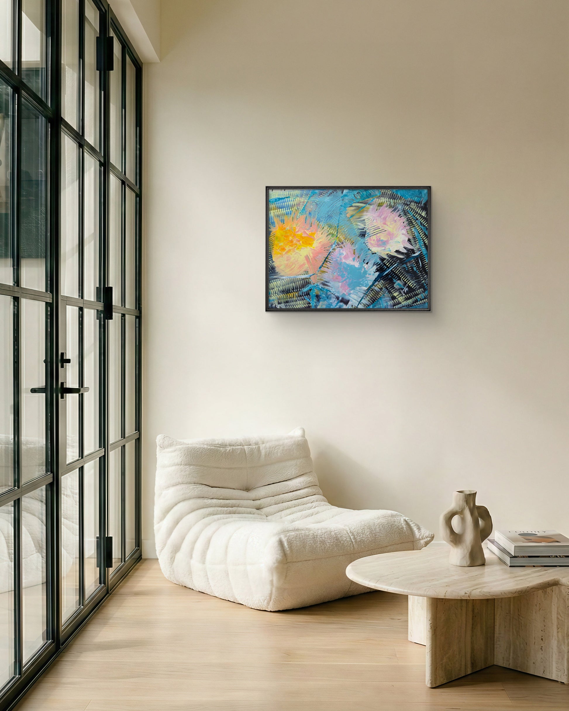 Beyond the Time – Original Acrylic Painting by Jasmina Mendoza - 4