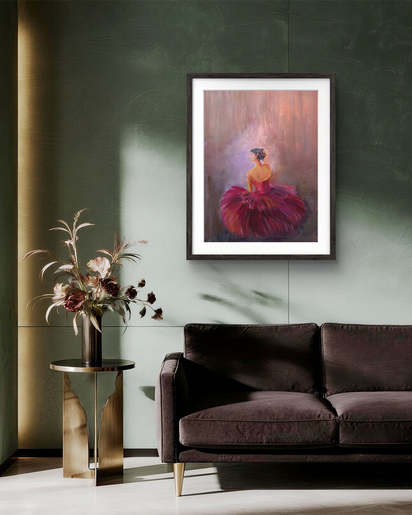 The Red Ballerine – Original Acrylic Painting by Jasmina Mendoza - 3