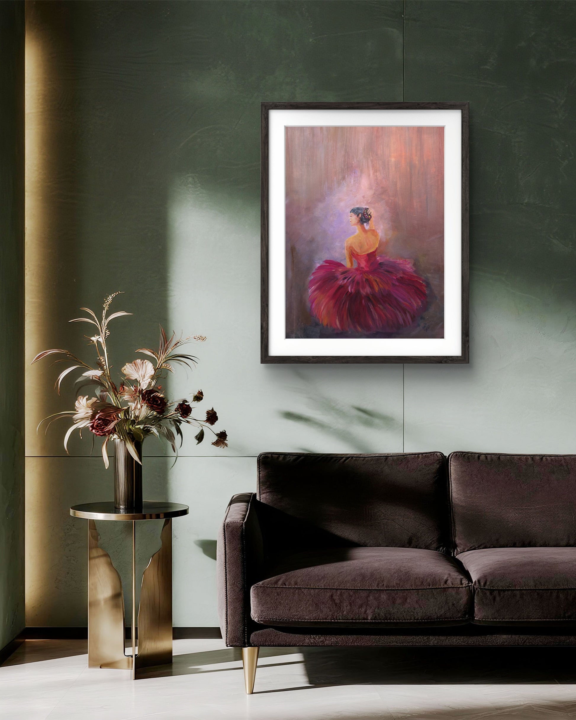 The Red Ballerine – Original Acrylic Painting by Jasmina Mendoza - 3