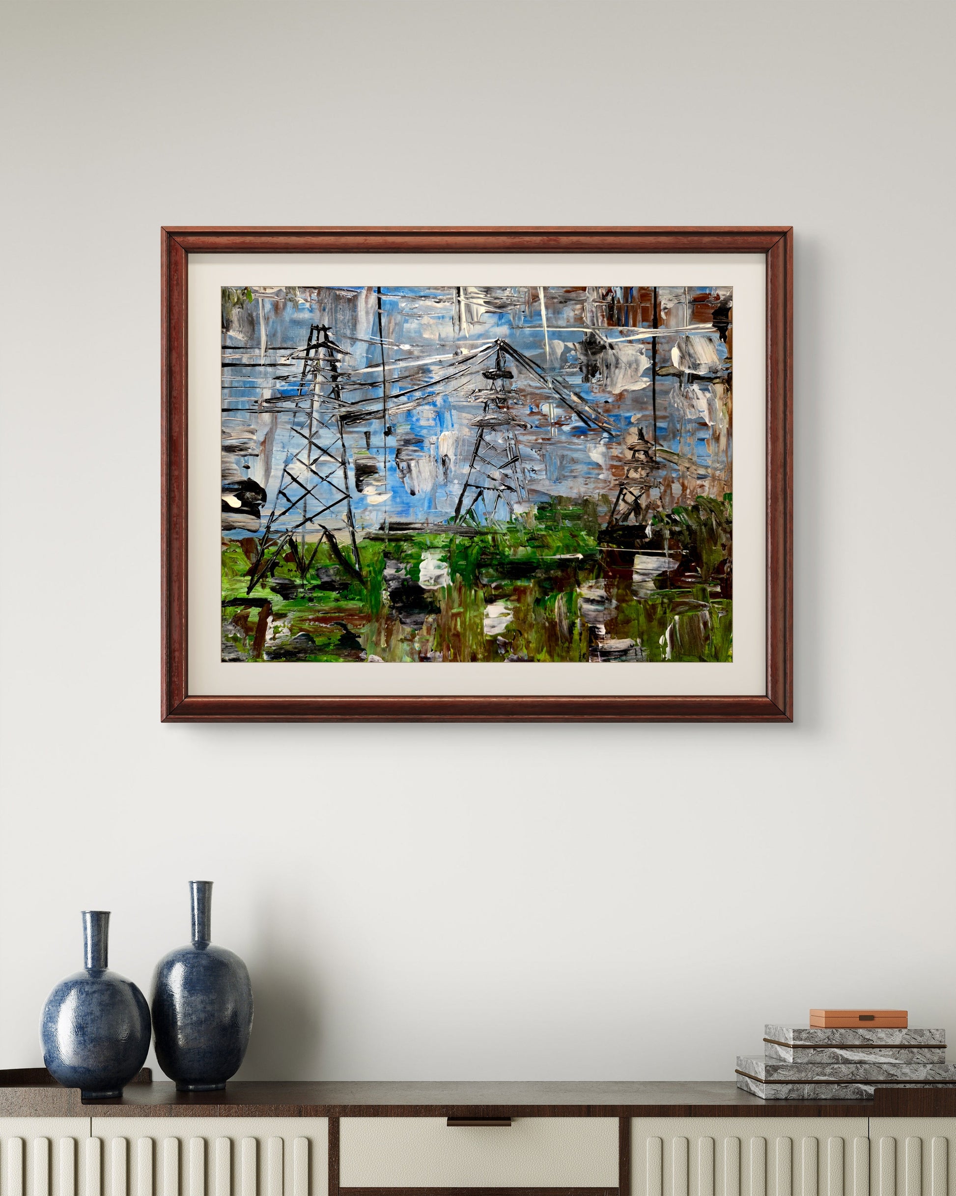 Foggy Days – Original Acrylic Painting by Jasmina Mendoza - 5