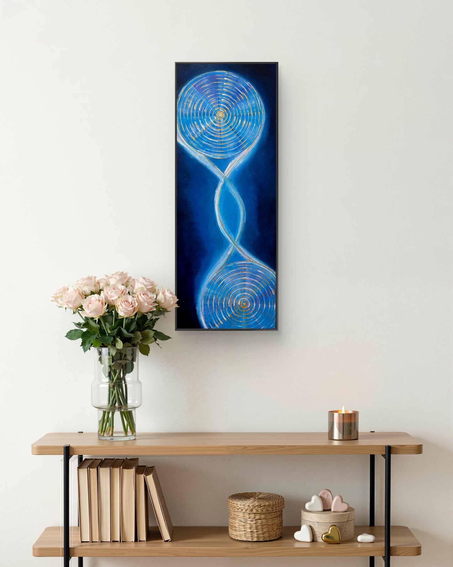 Blue Resonance – Original Abstract Painting by Jasmina Mendoza