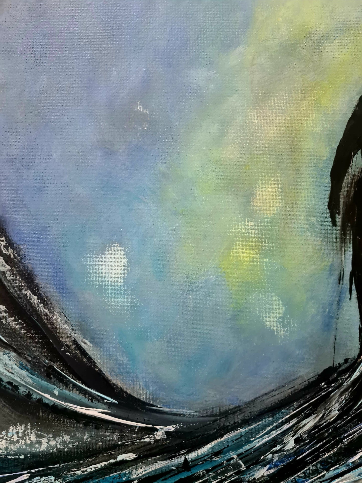 Inner Storm original abstract painting by Jasmina Mendoza - 9
