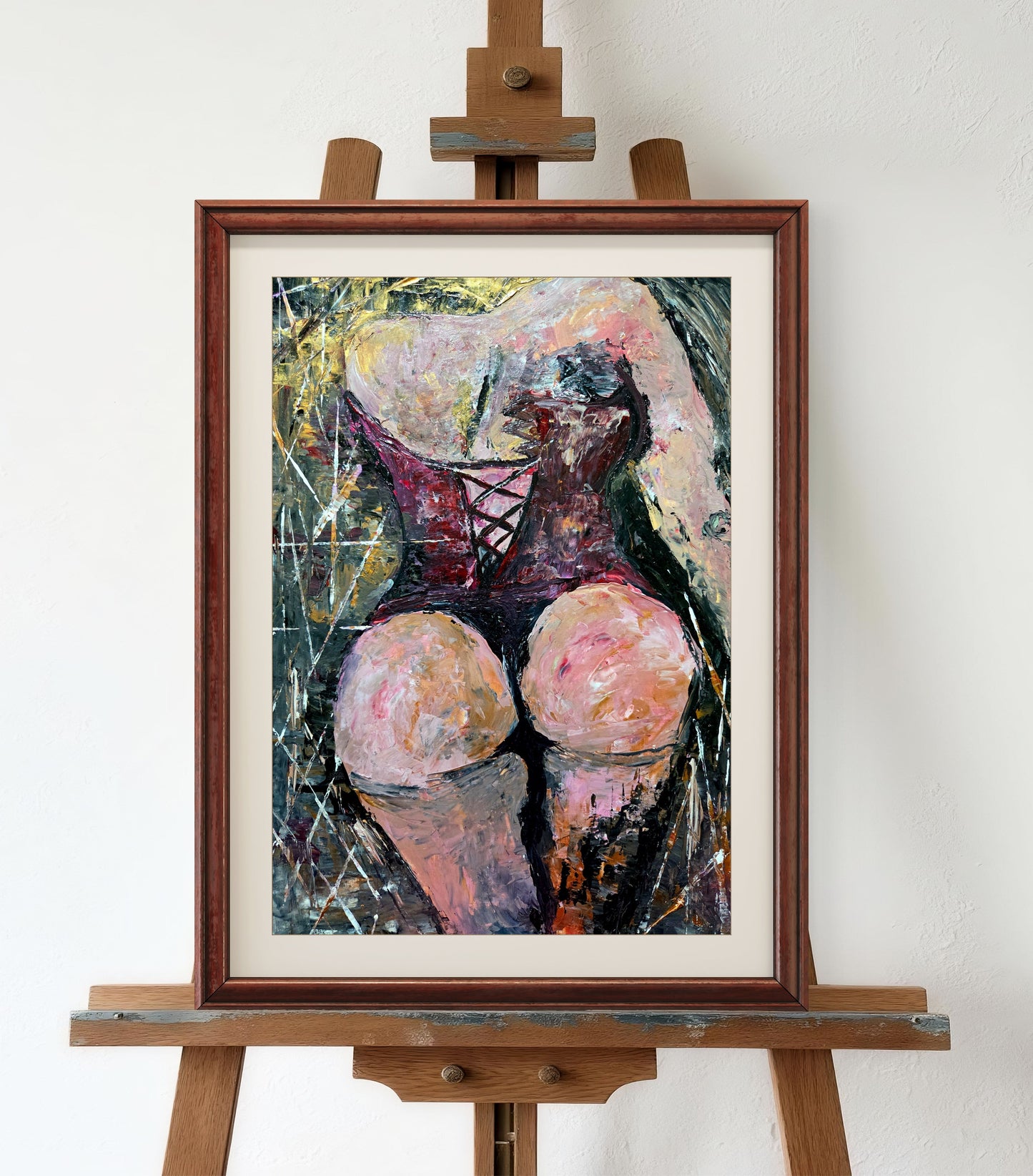 Bold Curves – Original Acrylic Painting by Jasmina Mendoza - 1