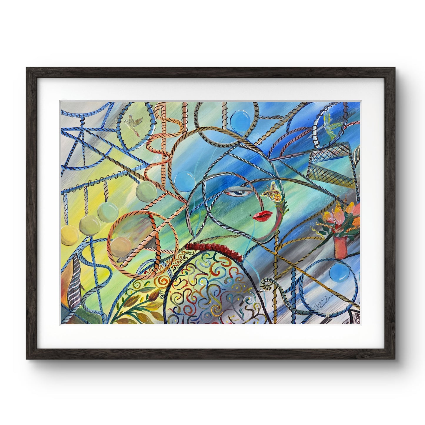 Life’s Pendulum – Original Acrylic Painting by Jasmina Mendoza - 1