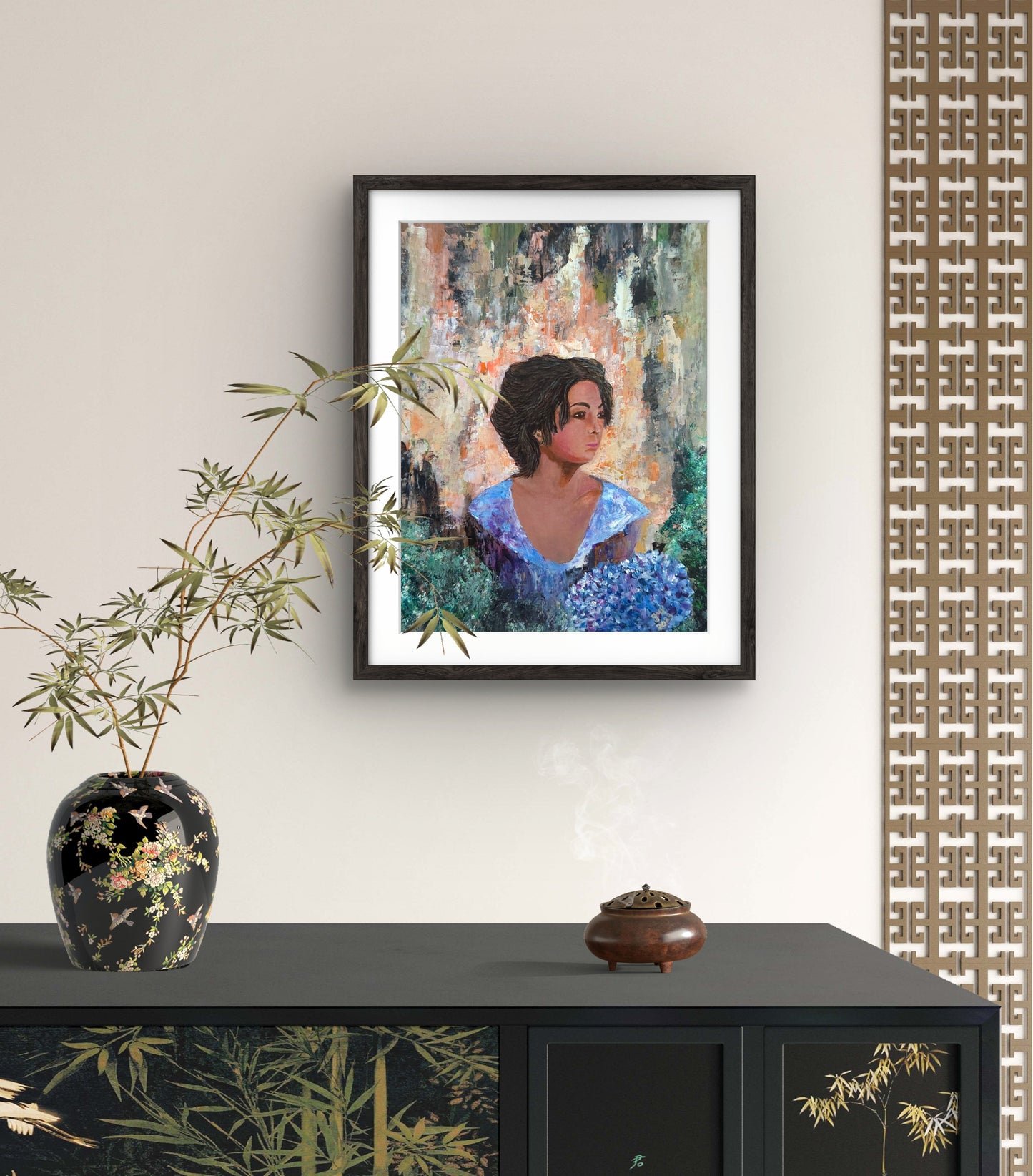 Behind The Quiet Garden – Original Painting by Jasmina Mendoza - 5