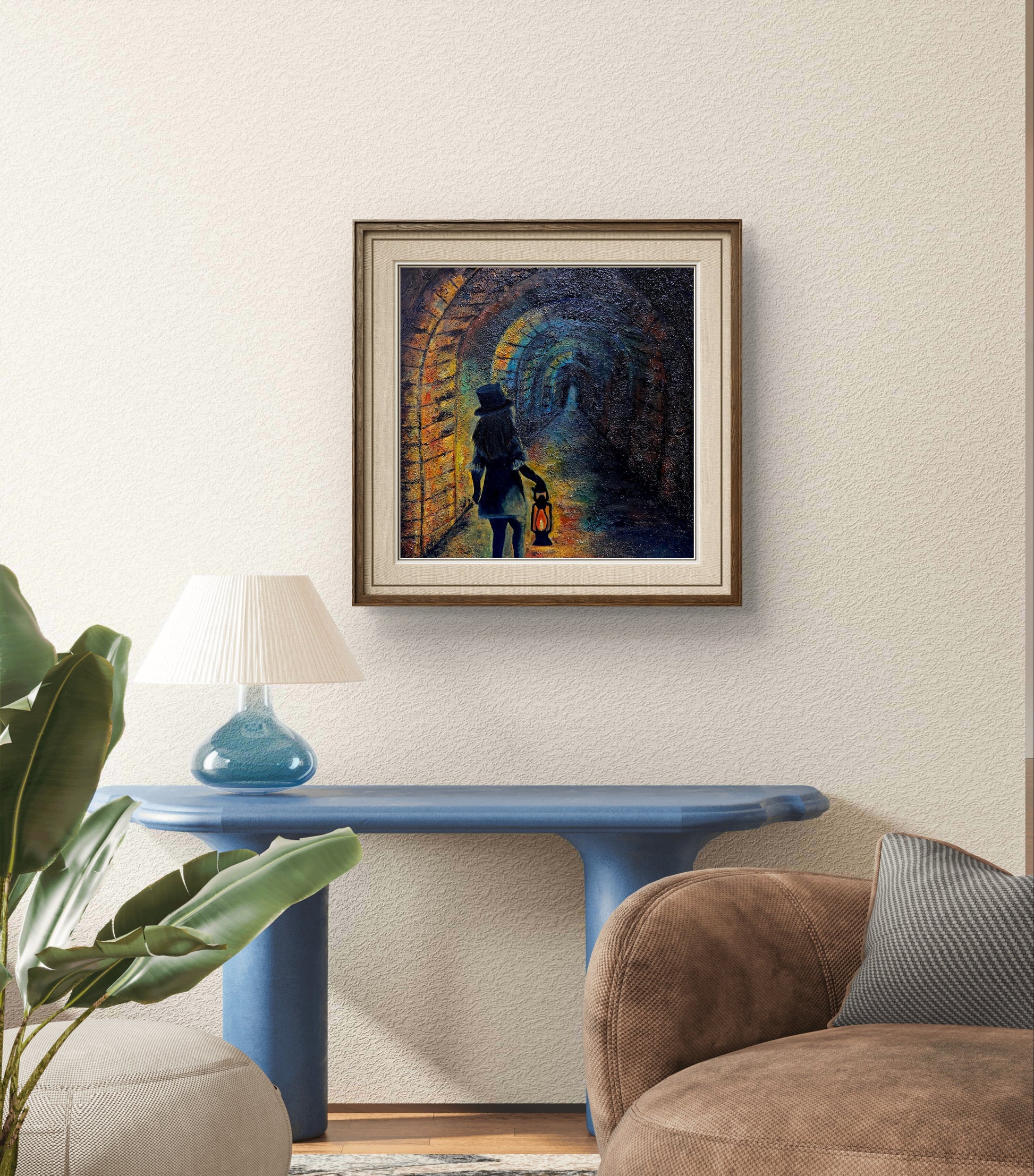 The Keeper of Light – Original Mixed Media Painting - 9