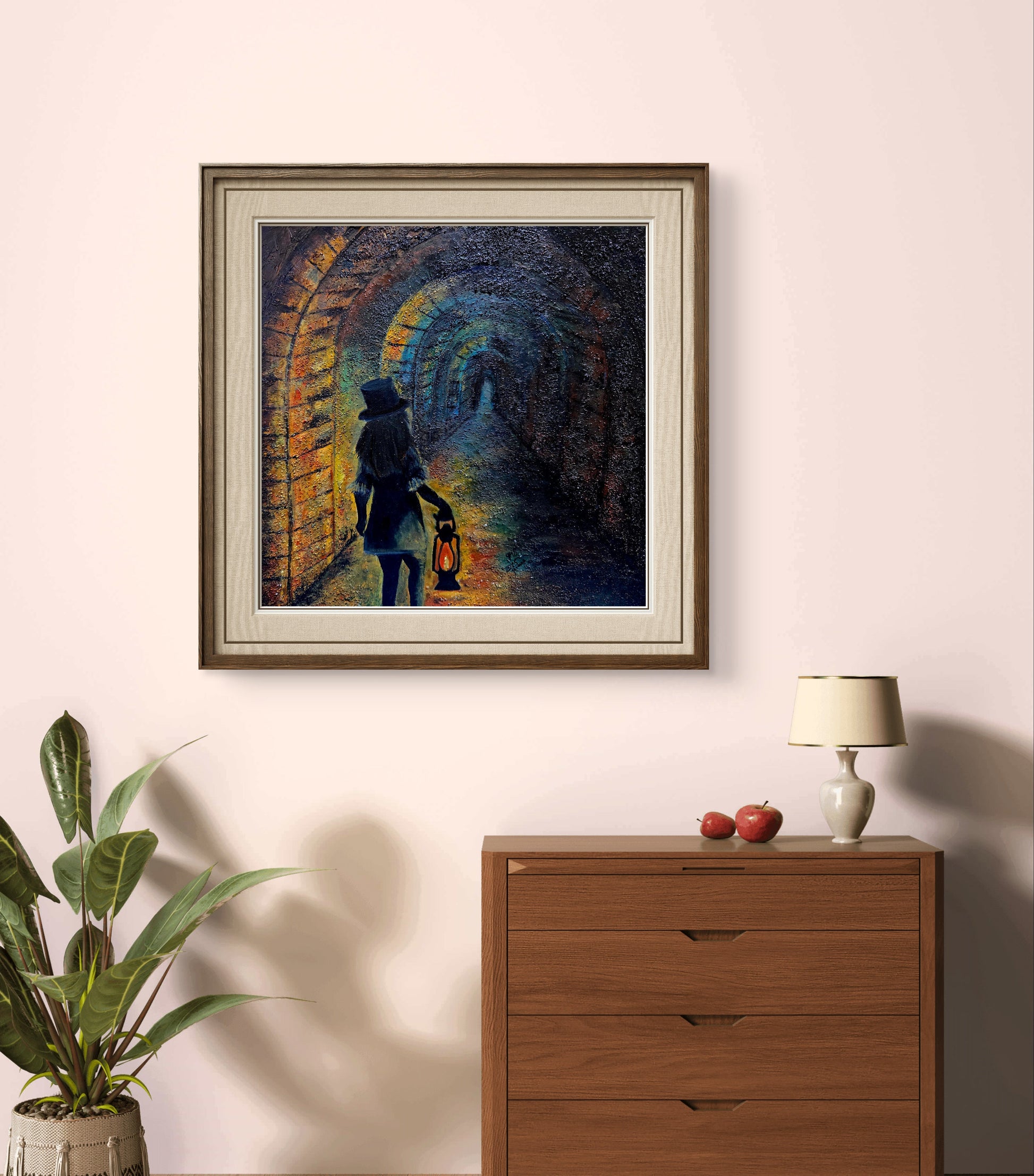 The Keeper of Light – Original Mixed Media Painting - 13