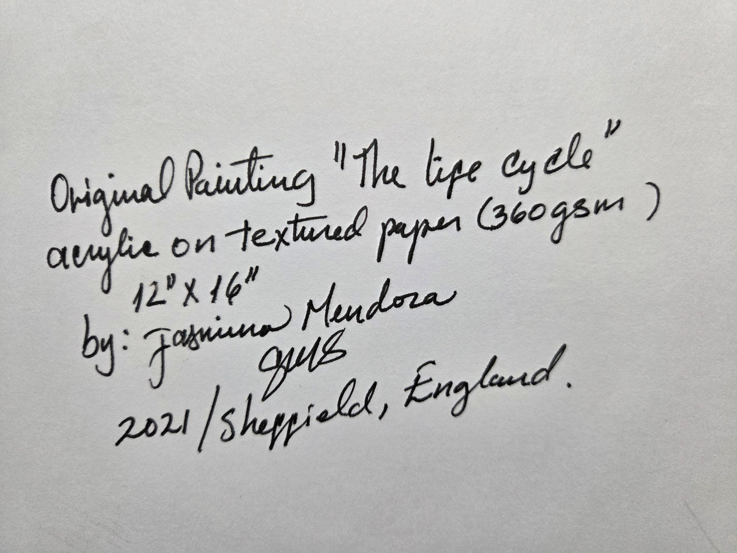 The Life Cycle – Original Acrylic Painting by Jasmina Mendoza - 8