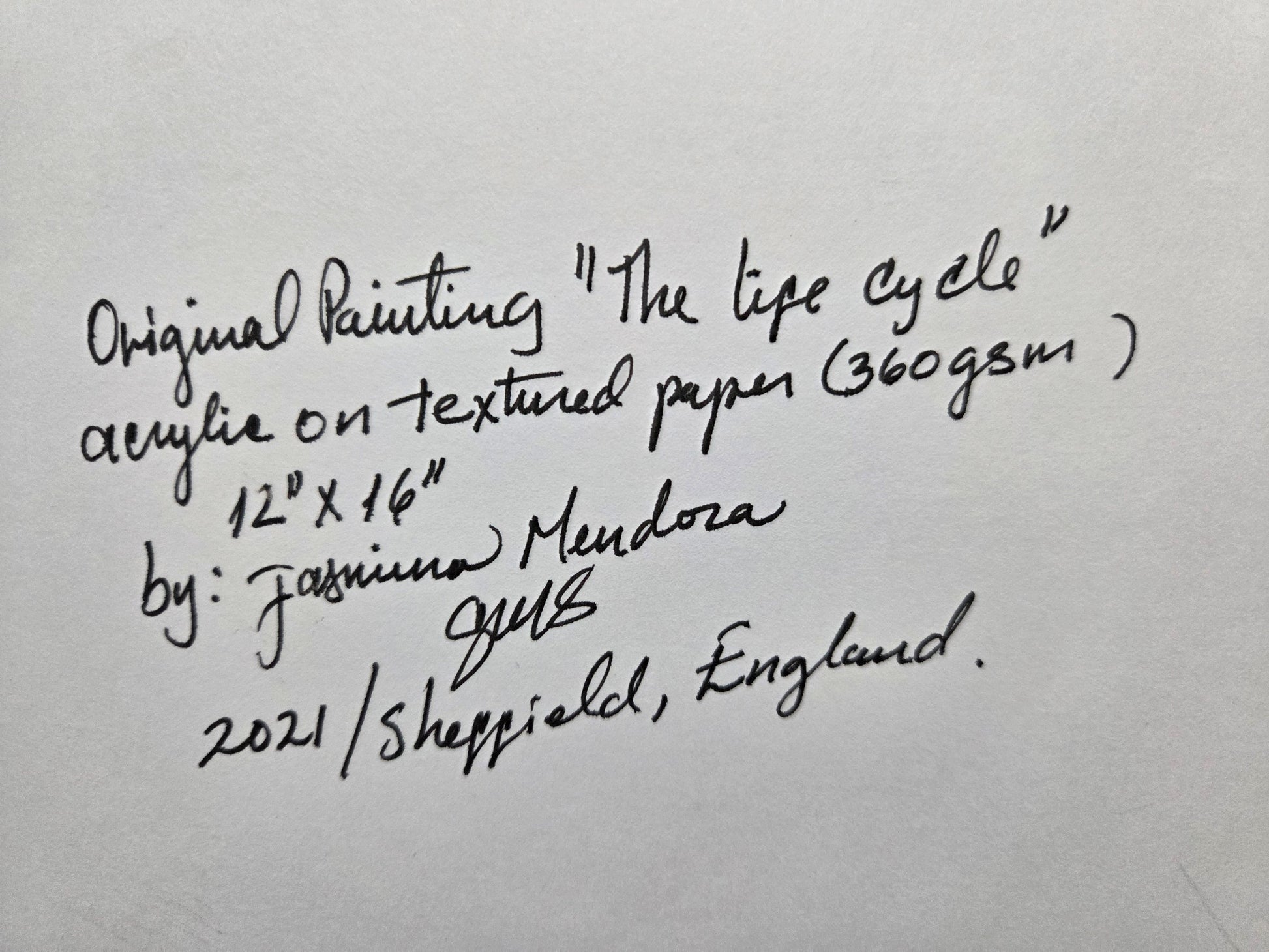 The Life Cycle – Original Acrylic Painting by Jasmina Mendoza - 8