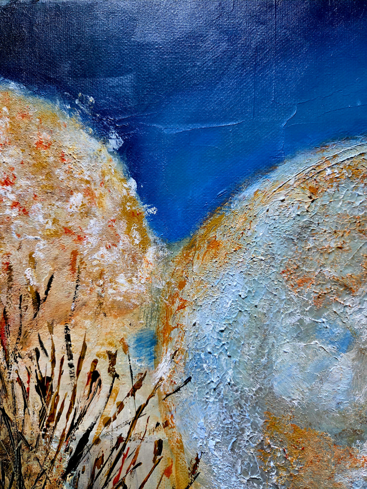 September Moon — Original Textured Painting