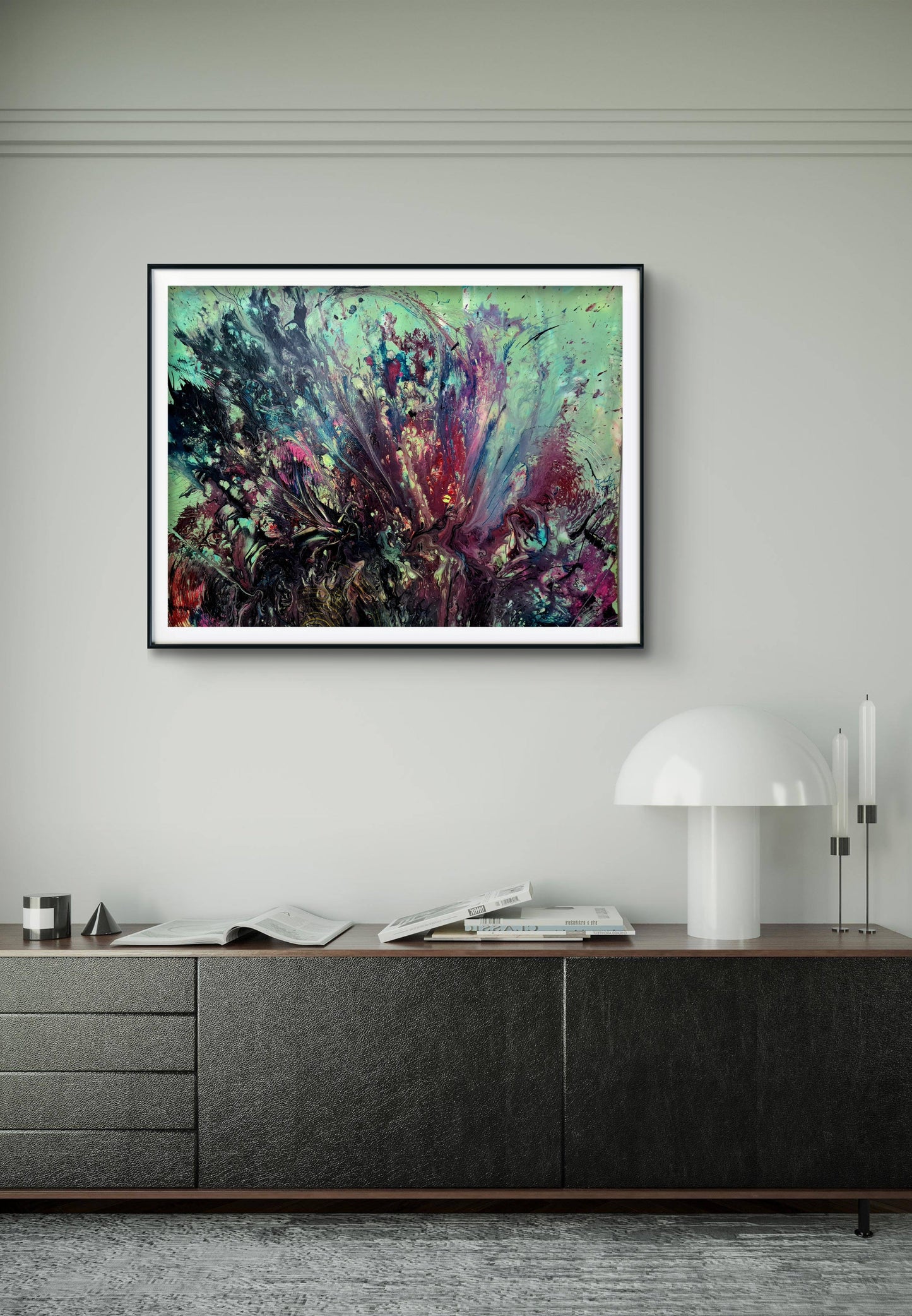 Floral Nebula – Original Painting by Jasmina Mendoza - 5