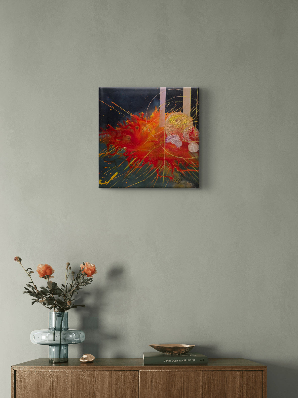 Born from Stars — Original Mixed Media Abstract Painting by Jasmina Mendoza
