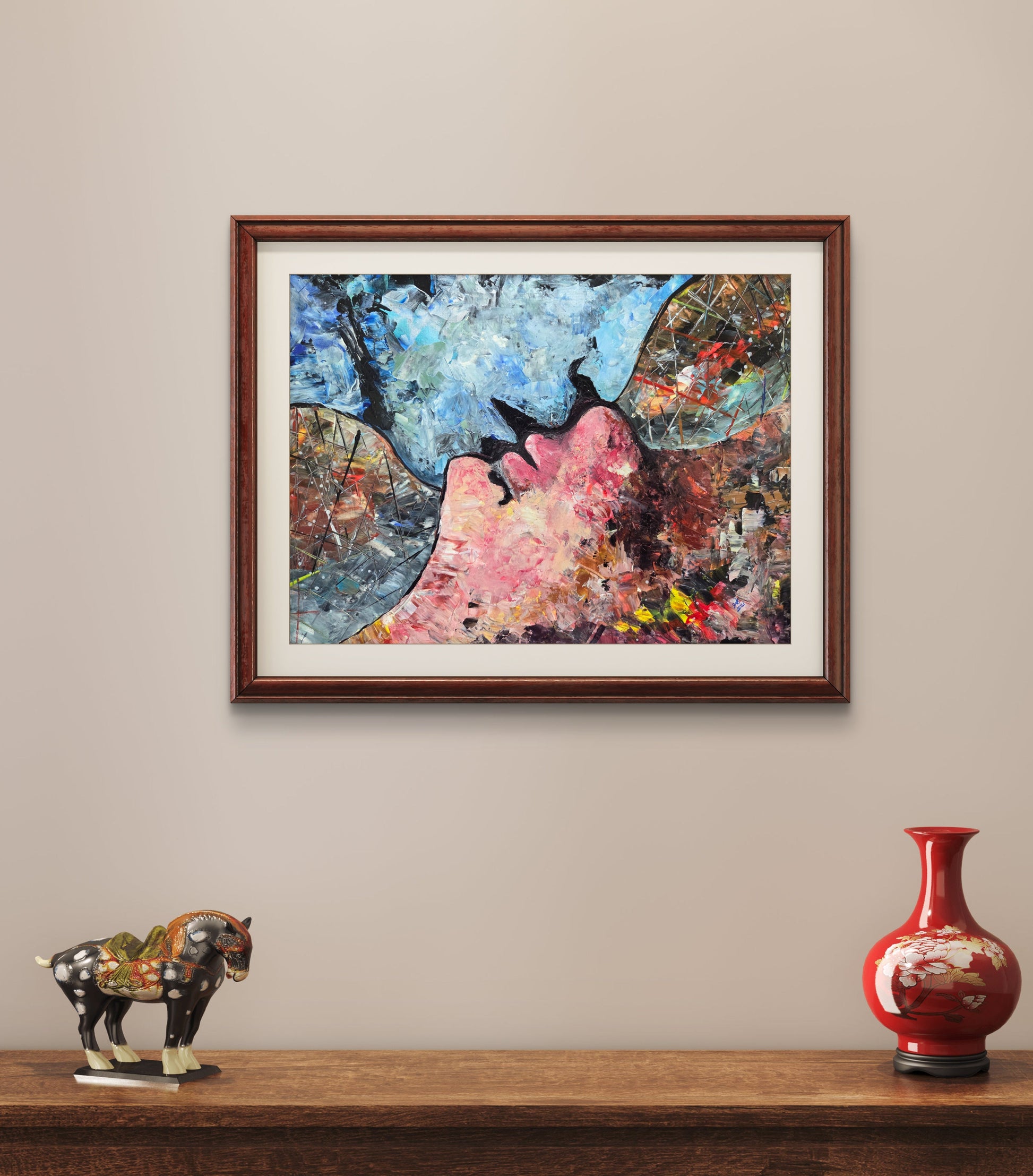 Abstract Love – Original Acrylic Painting by Jasmina Mendoza - 17