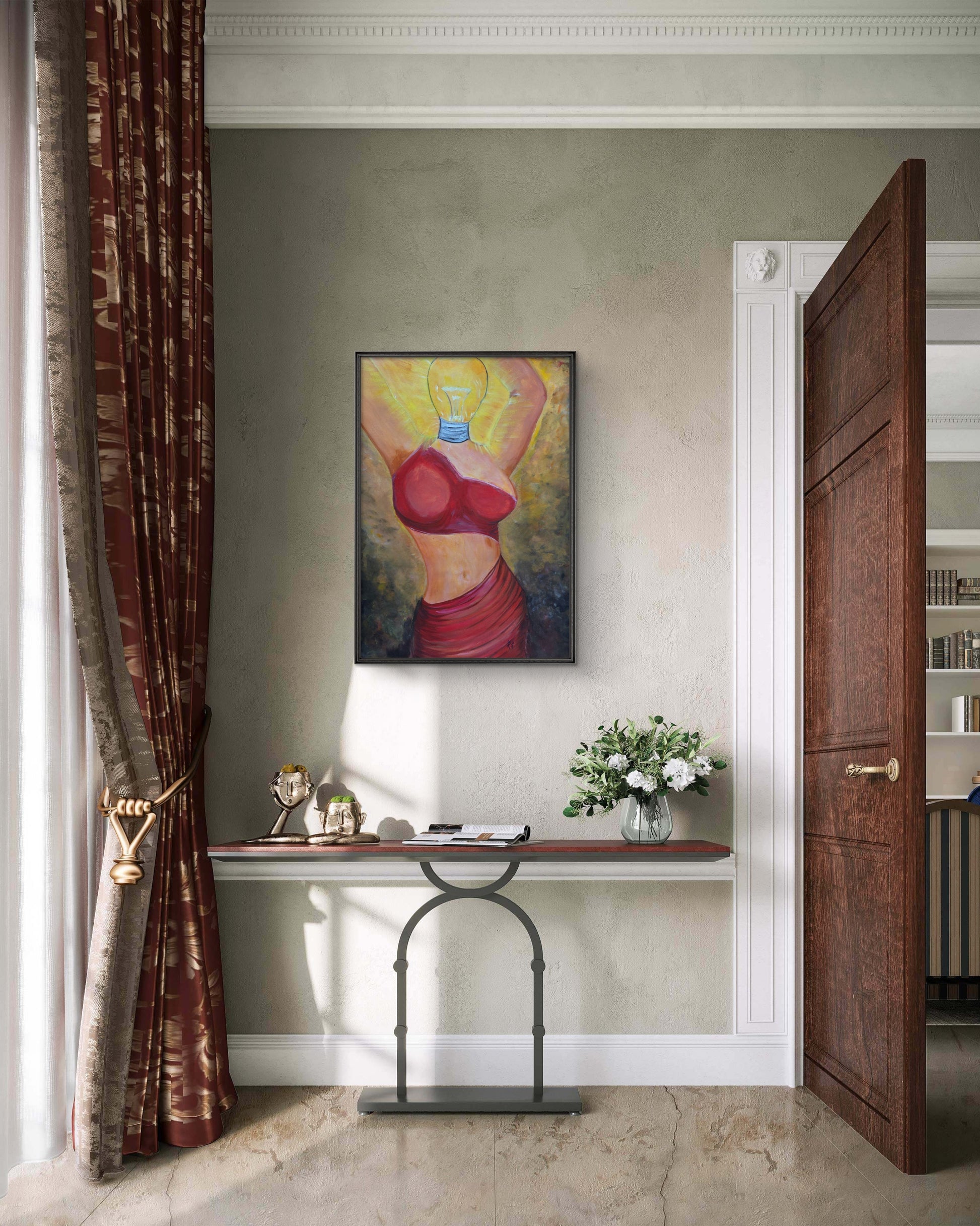 Bright Mind – Original Acrylic Painting by Jasmina Mendoza - 5