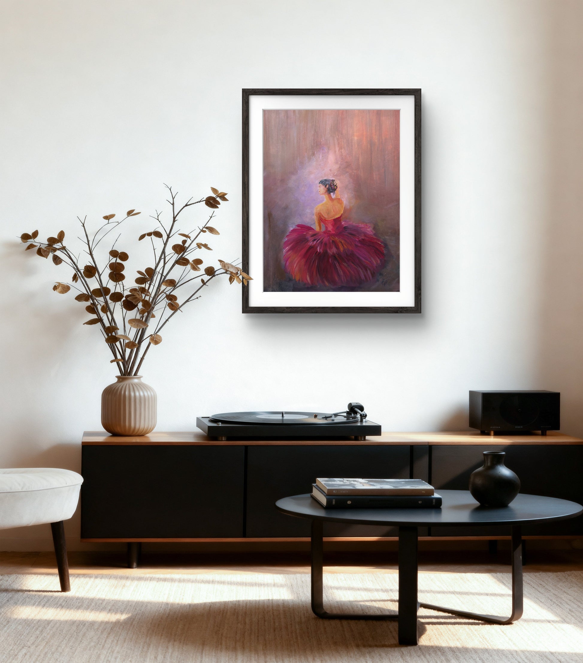 The Red Ballerine – Original Acrylic Painting by Jasmina Mendoza - 4