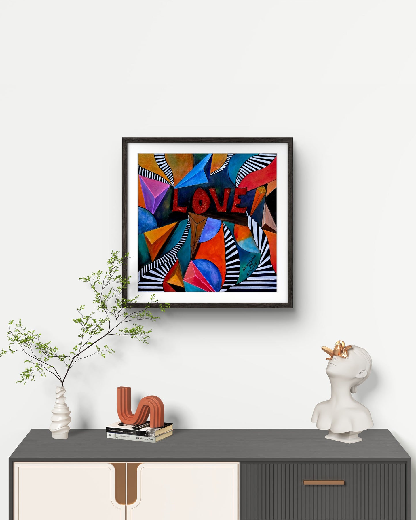 Stairs to Love original painting by Jasmina Mendoza | Art is my Universe