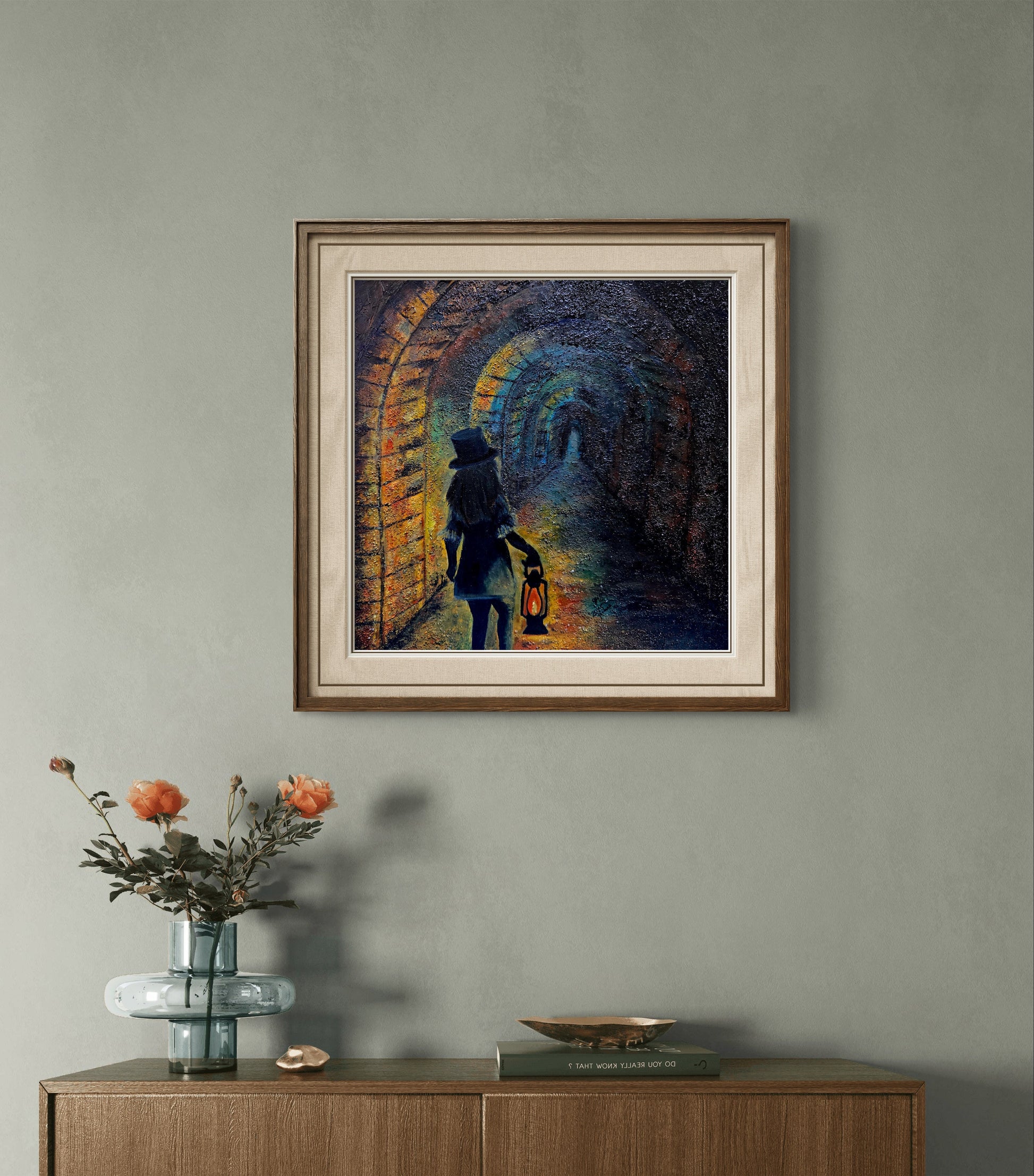 The Keeper of Light – Original Mixed Media Painting - 7