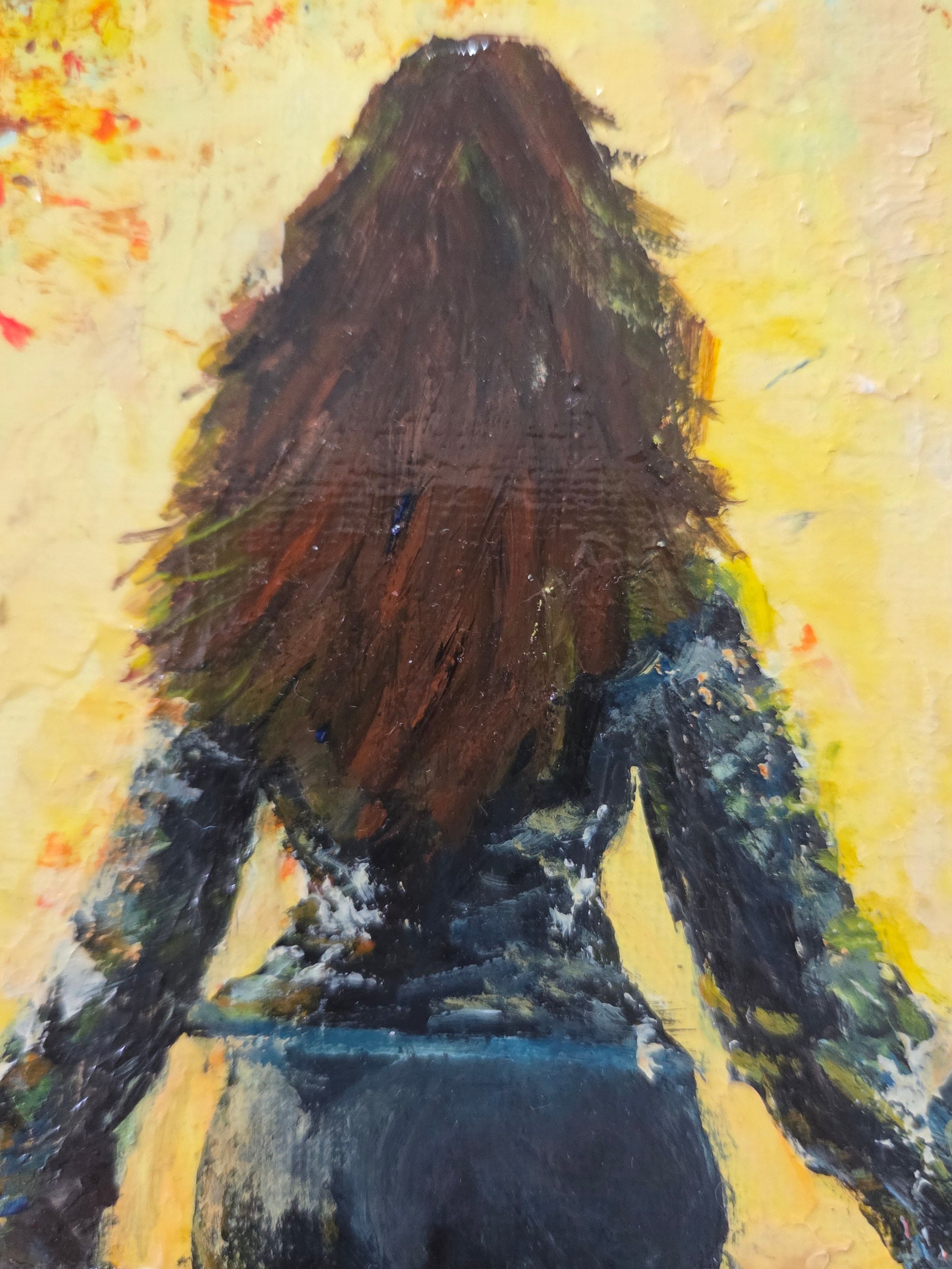Going on Holiday Impasto Acrylic Painting - 18