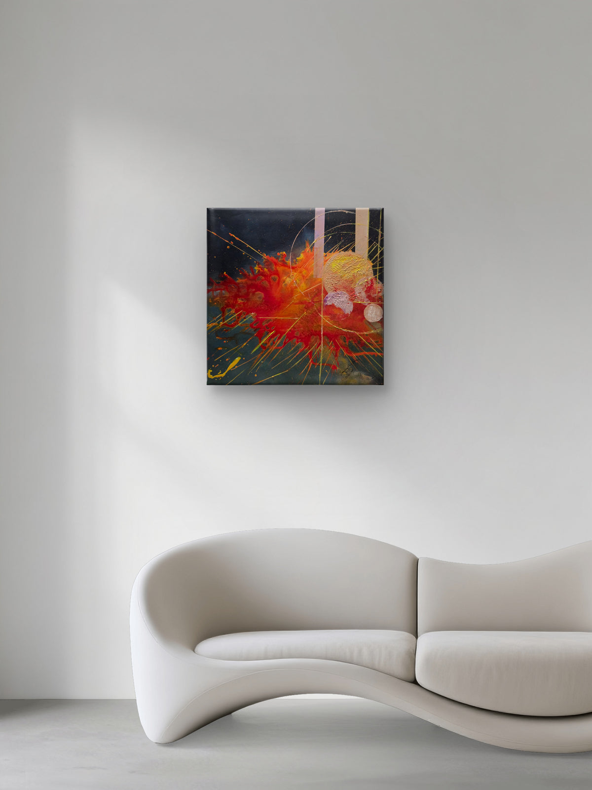 Born from Stars — Original Mixed Media Abstract Painting by Jasmina Mendoza