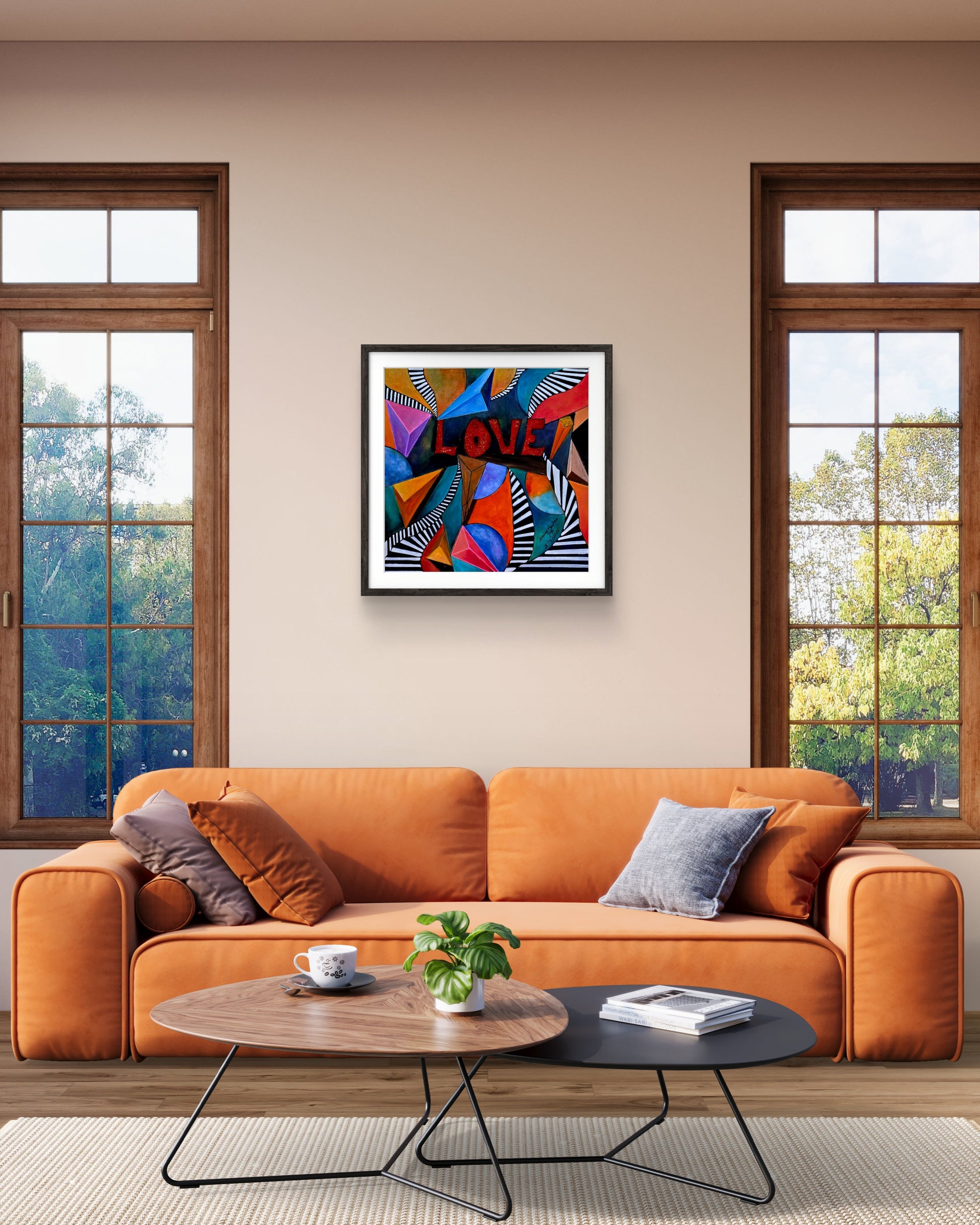 Stairs to Love original painting by Jasmina Mendoza | Art is my Universe