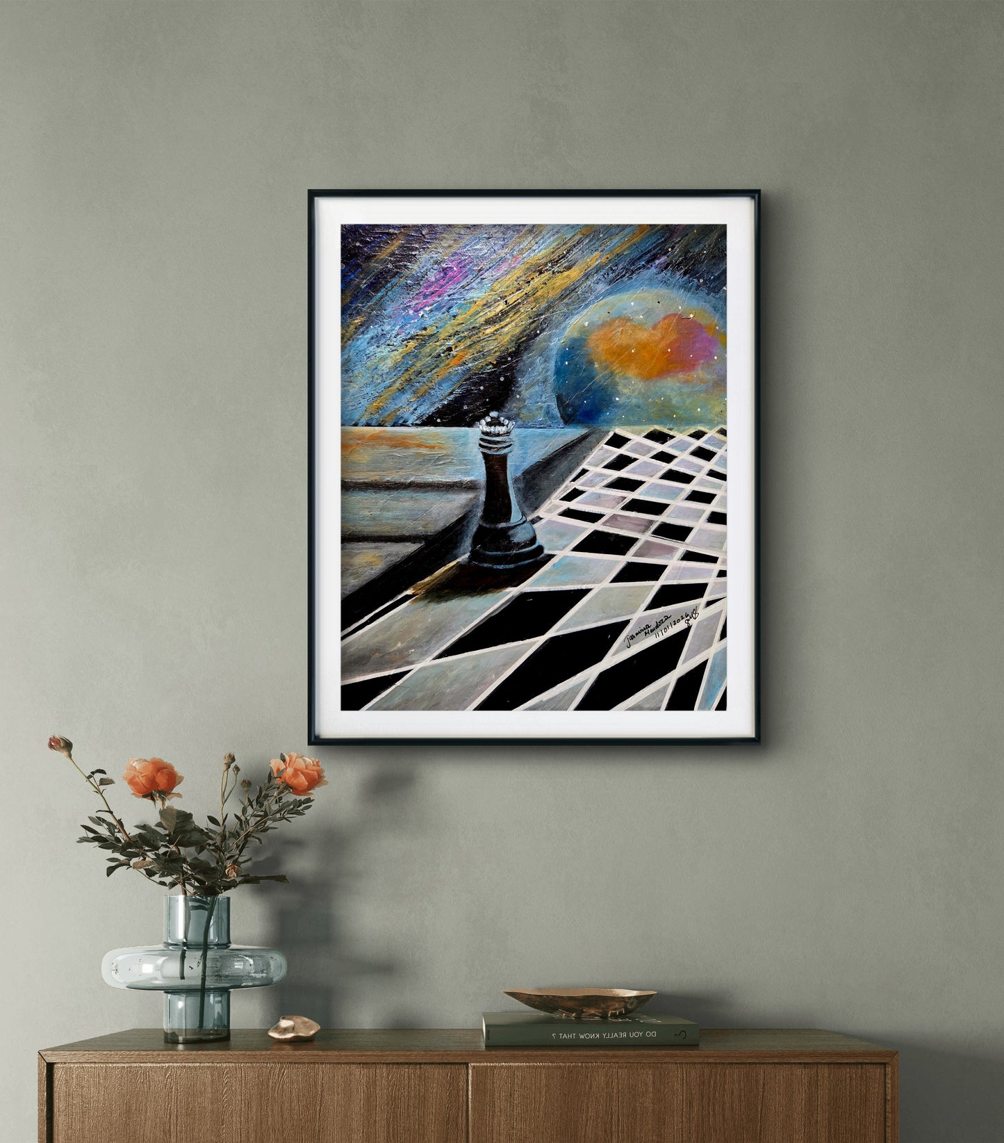 Escape from Reality Original Acrylic Painting by Jasmina Mendoza - 1