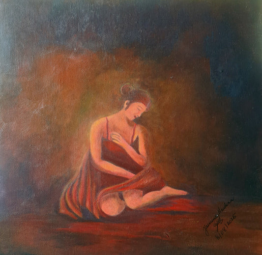 Vulnerability – Original Acrylic Painting by Jasmina Mendoza - 0