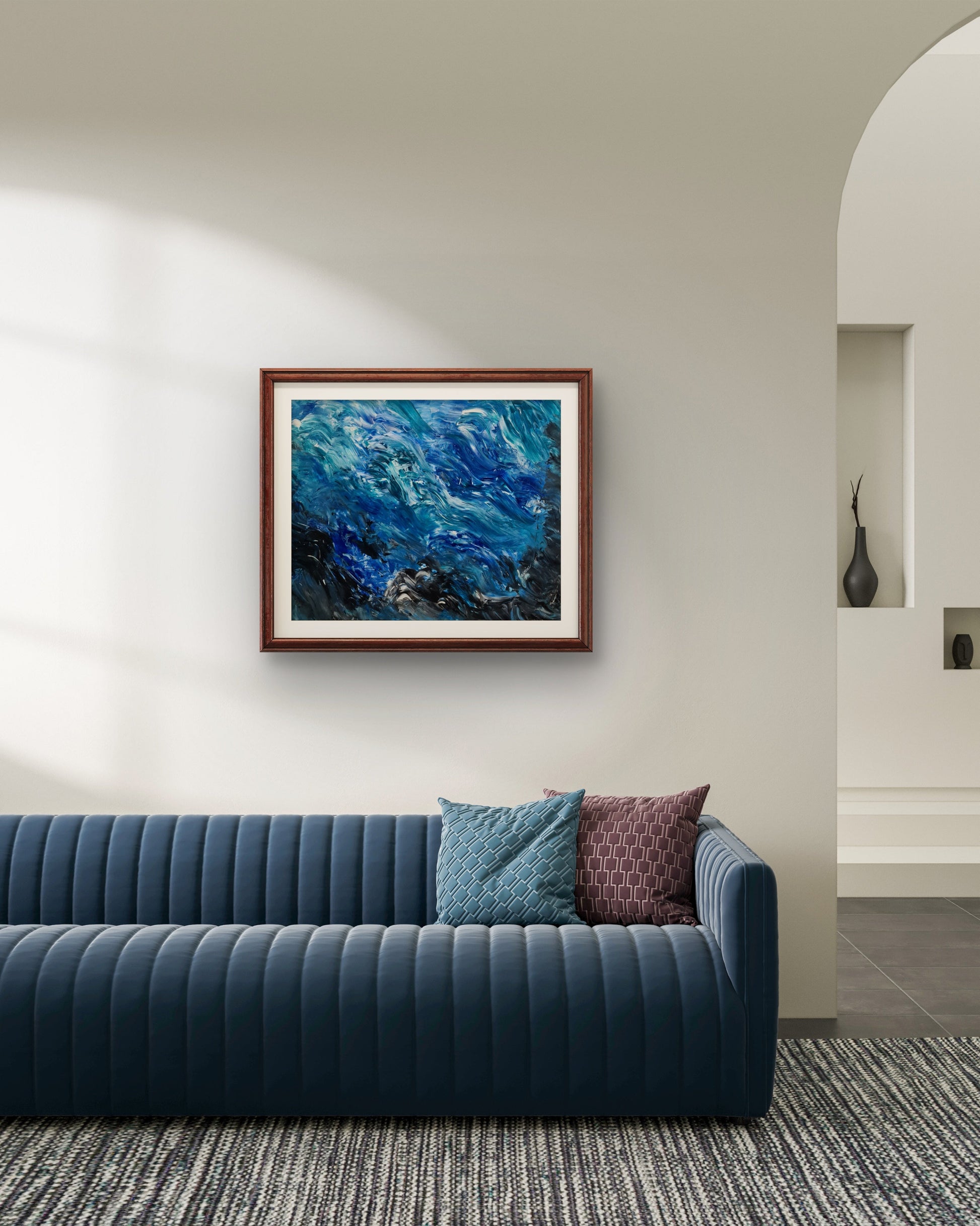 The Waves – Original Acrylic Painting by Jasmina Mendoza - 3