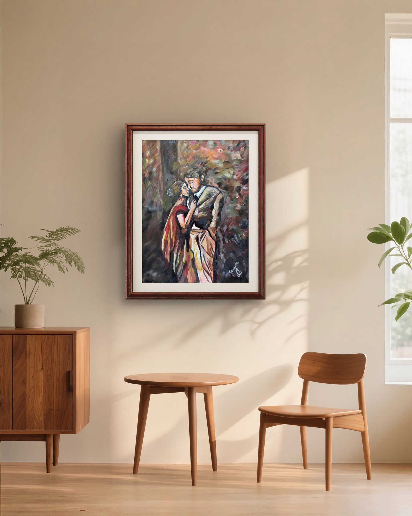 Love Is in the Air original acrylic painting by Jasmina Mendoza | Art is my Universe