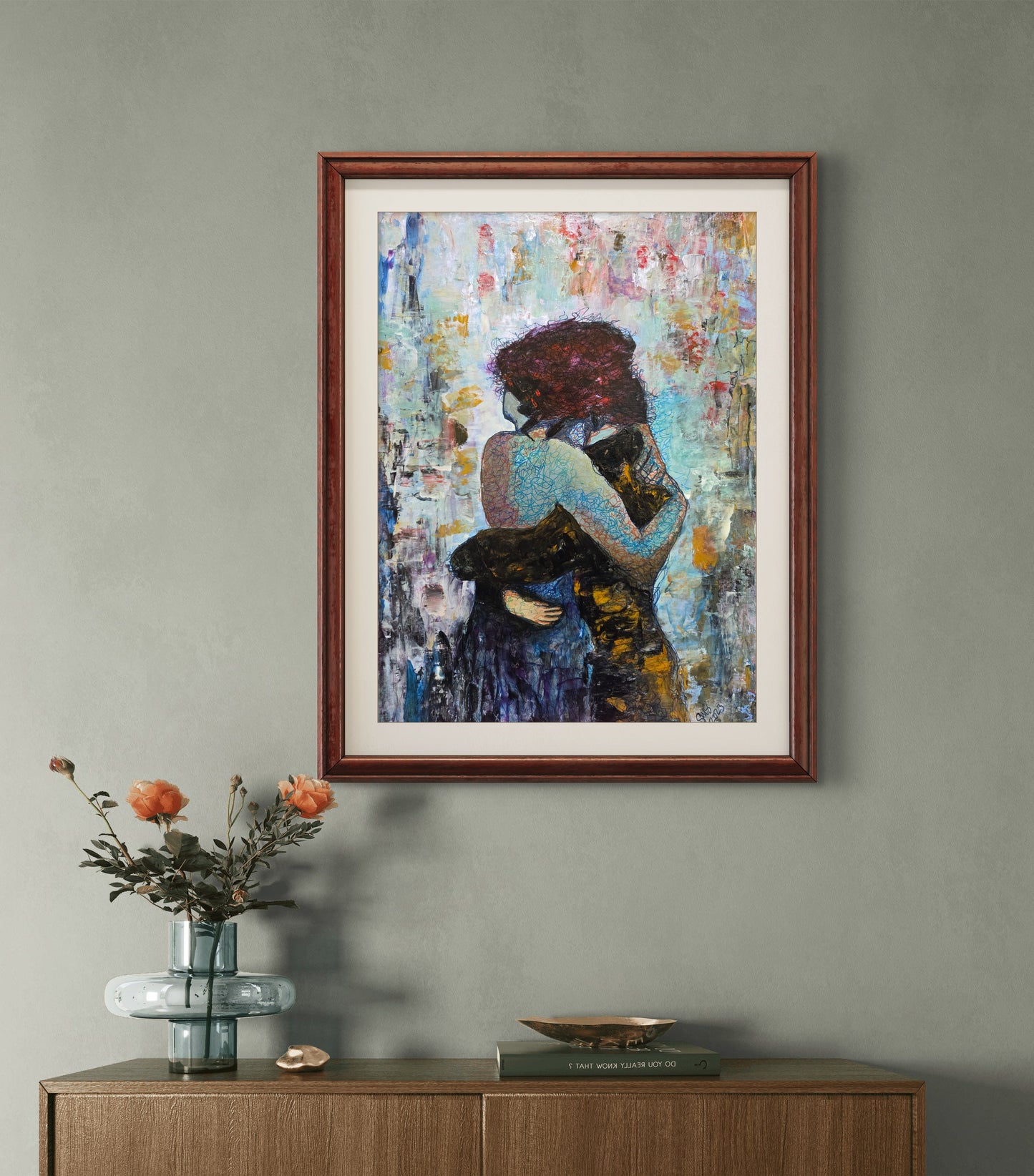 Between Two Heartbeats – Original Painting by Jasmina Mendoza - 2