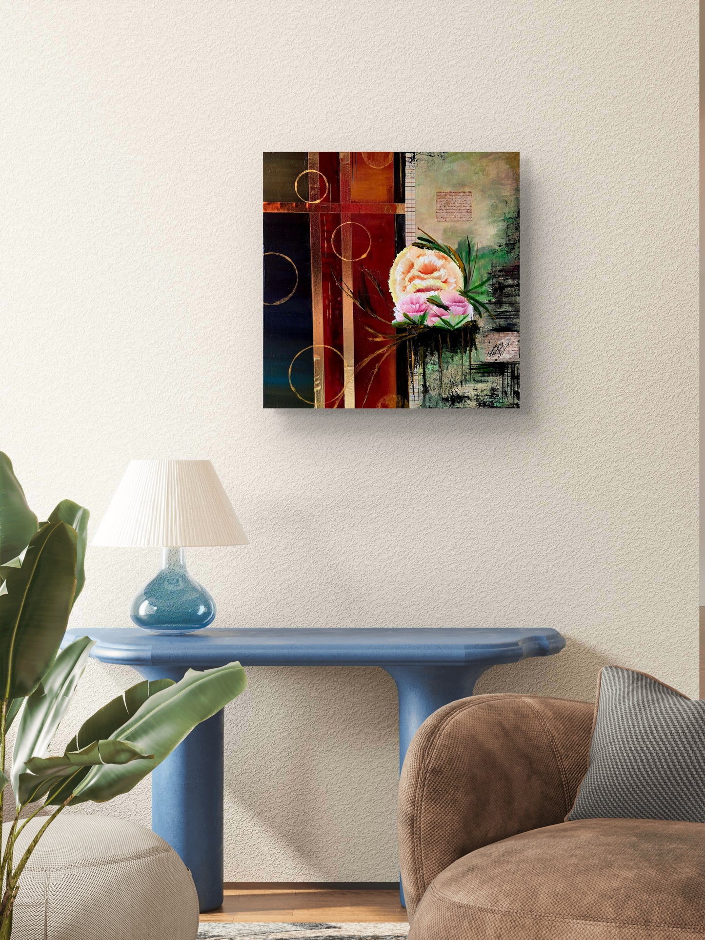 The Letters We Keep - Original Mixed Media Painting